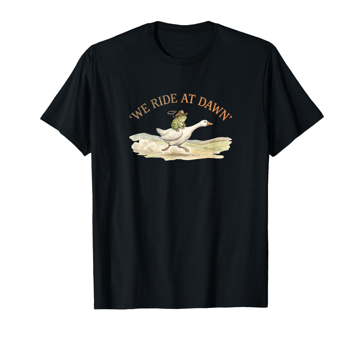 Funny We Ride Dawn Frog Cowboy Riding T-Shirt - Fun Novelty Design Unisex - T-Shirt, Sweatshirt, Hoodie