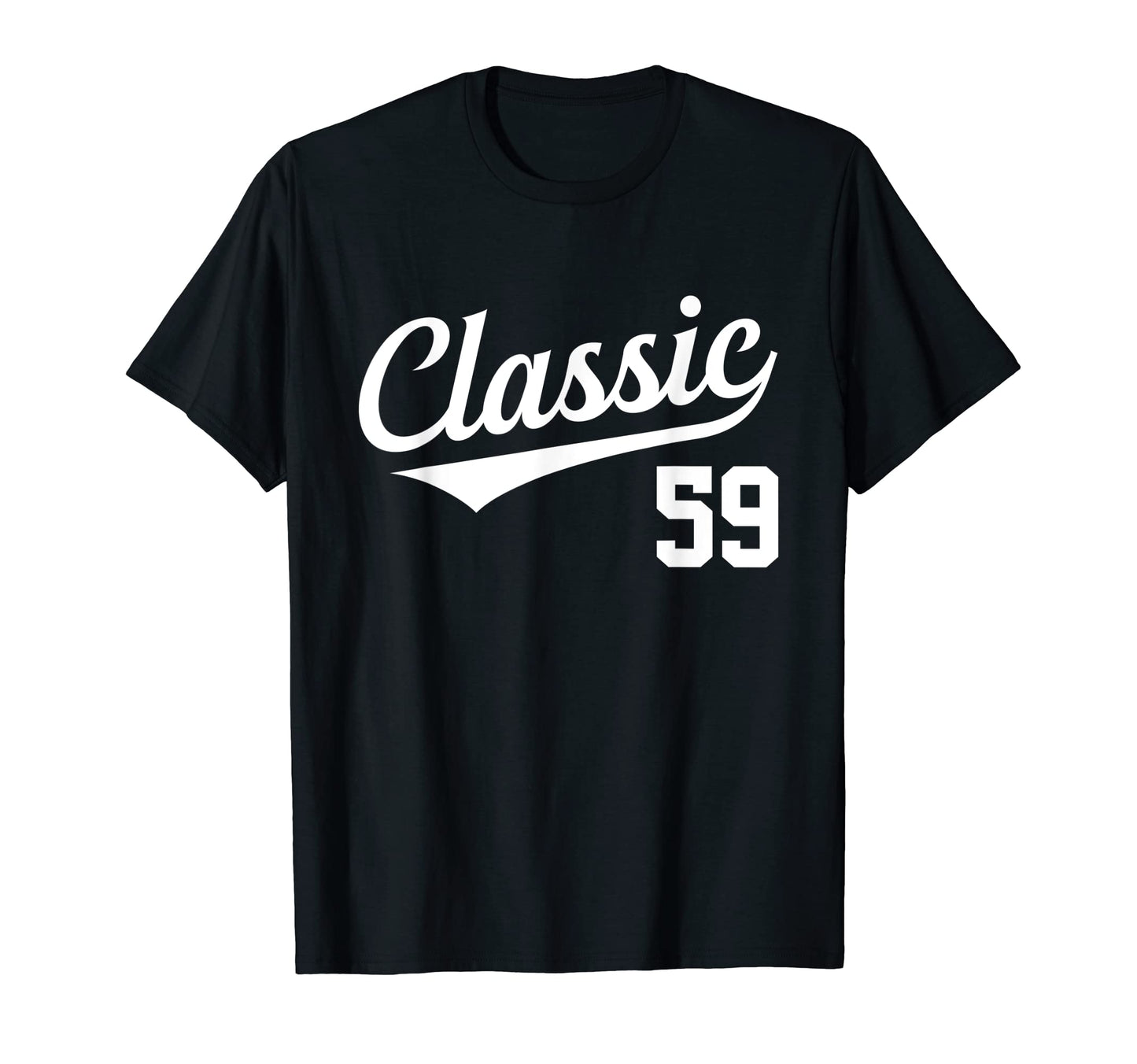 Baseball Jersey Birthday Age 59 T-Shirt - Fun Novelty Design Men Women - T-Shirt, Sweatshirt, Hoodie