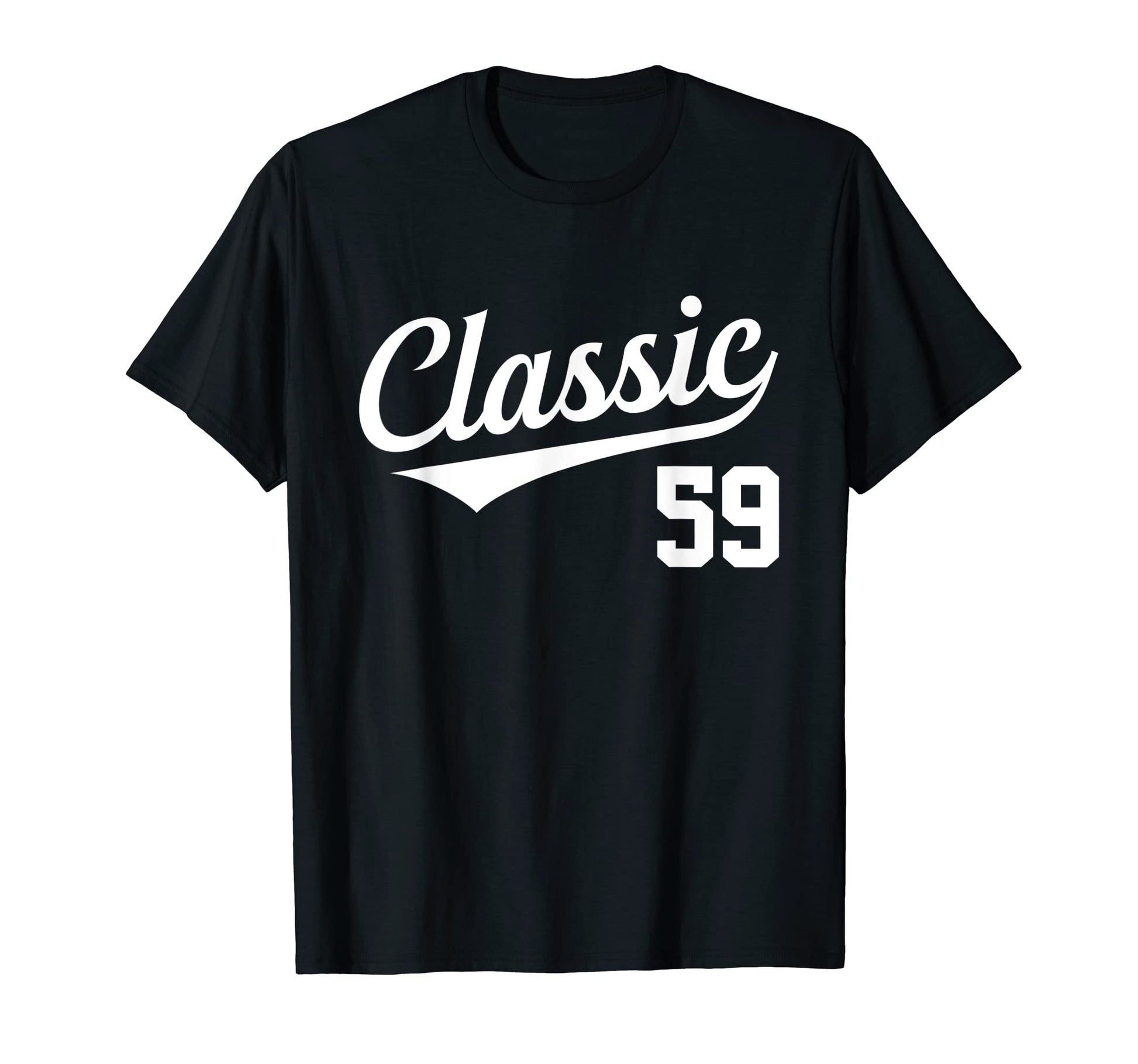 Baseball Jersey Birthday Age 59 T-Shirt - Fun Novelty Design Men Women - T-Shirt, Sweatshirt, Hoodie