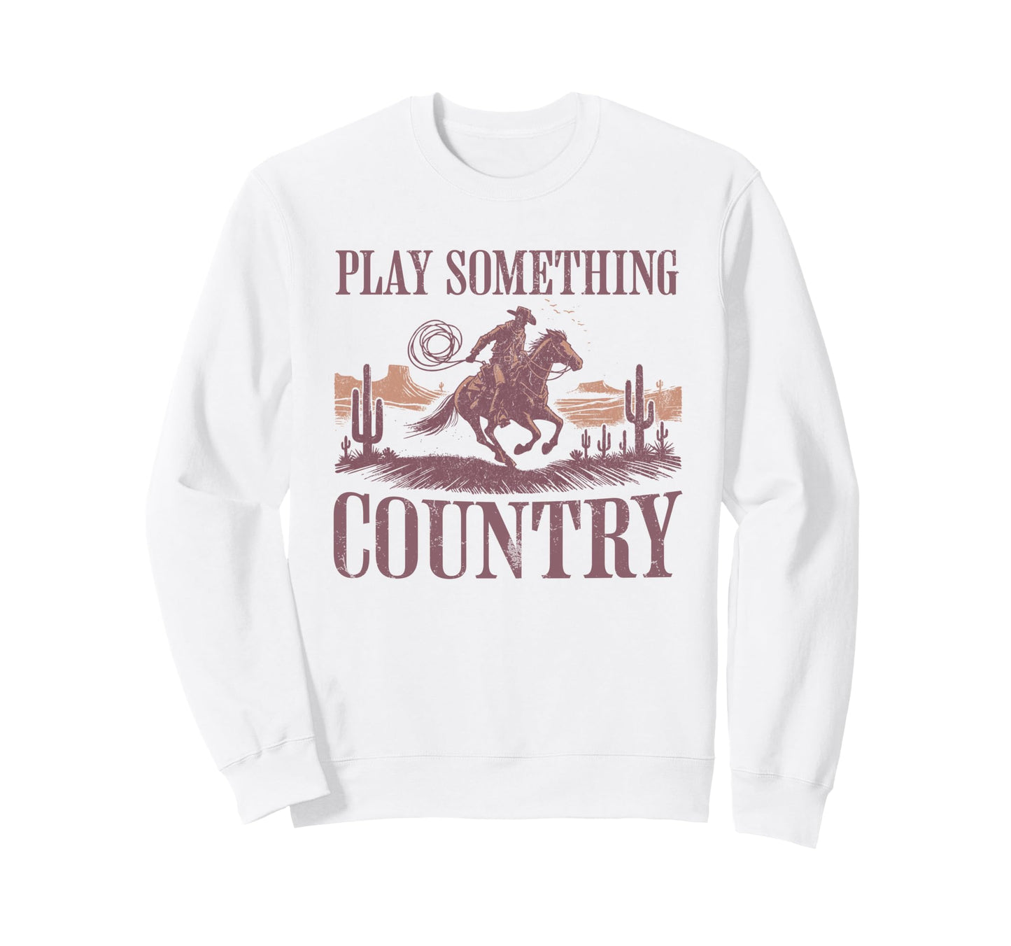 Western Cowboy Riding Horse Play Sweatshirt - Custom Art Print Men Women - T-Shirt, Sweatshirt, Hoodie