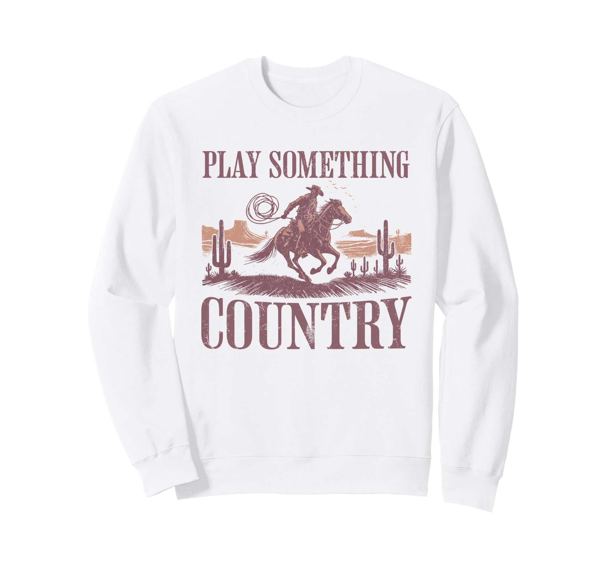 Western Cowboy Riding Horse Play Sweatshirt - Custom Art Print Men Women - T-Shirt, Sweatshirt, Hoodie