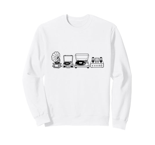 Audio Gear Vinyl Lover Record Sweatshirt - Fun Novelty Design Men Women - T-Shirt, Sweatshirt, Hoodie