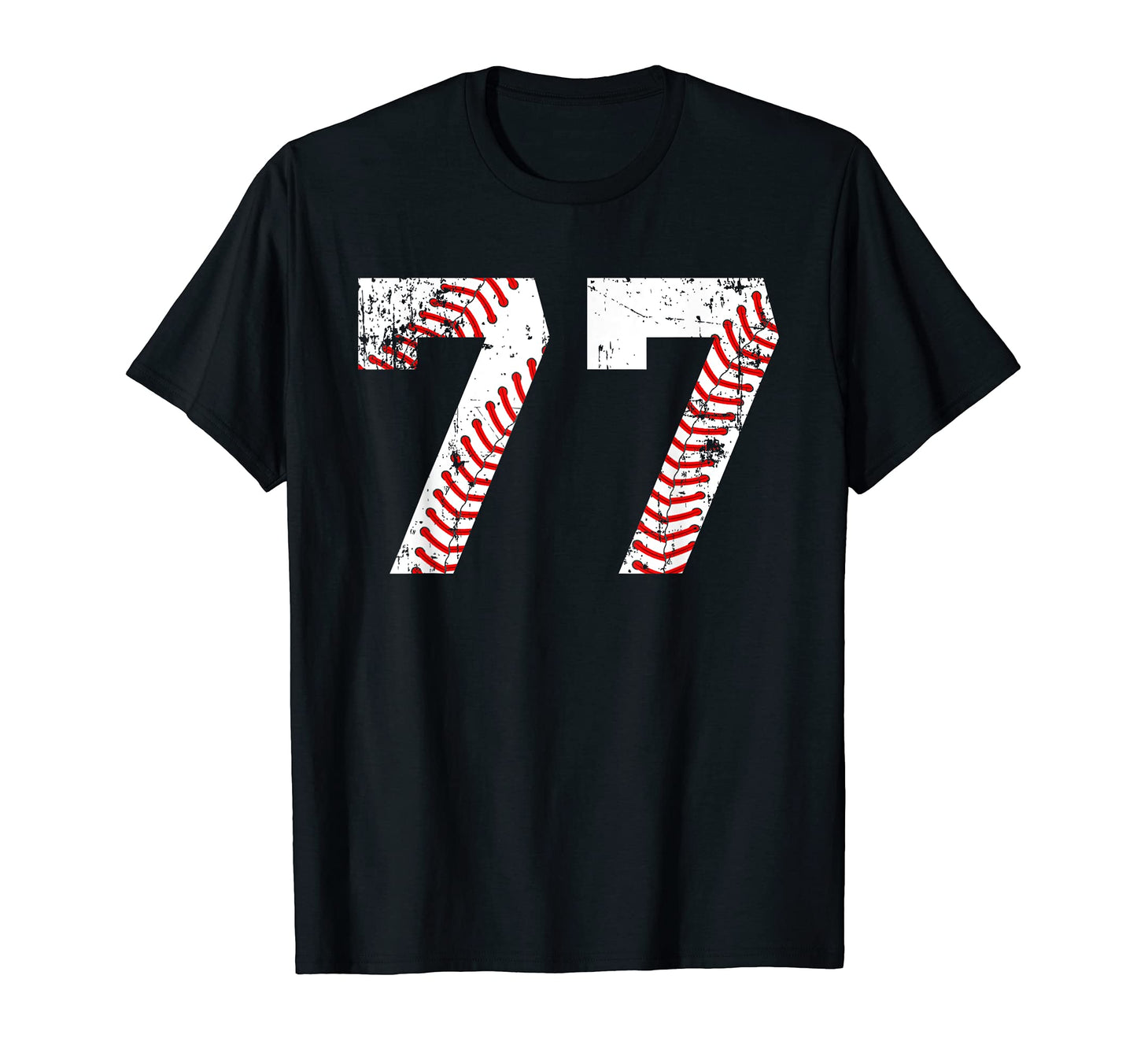 Baseball 77 Jersey Number T-Shirt - Graphic Print for Adults - T-Shirt, Sweatshirt, Hoodie