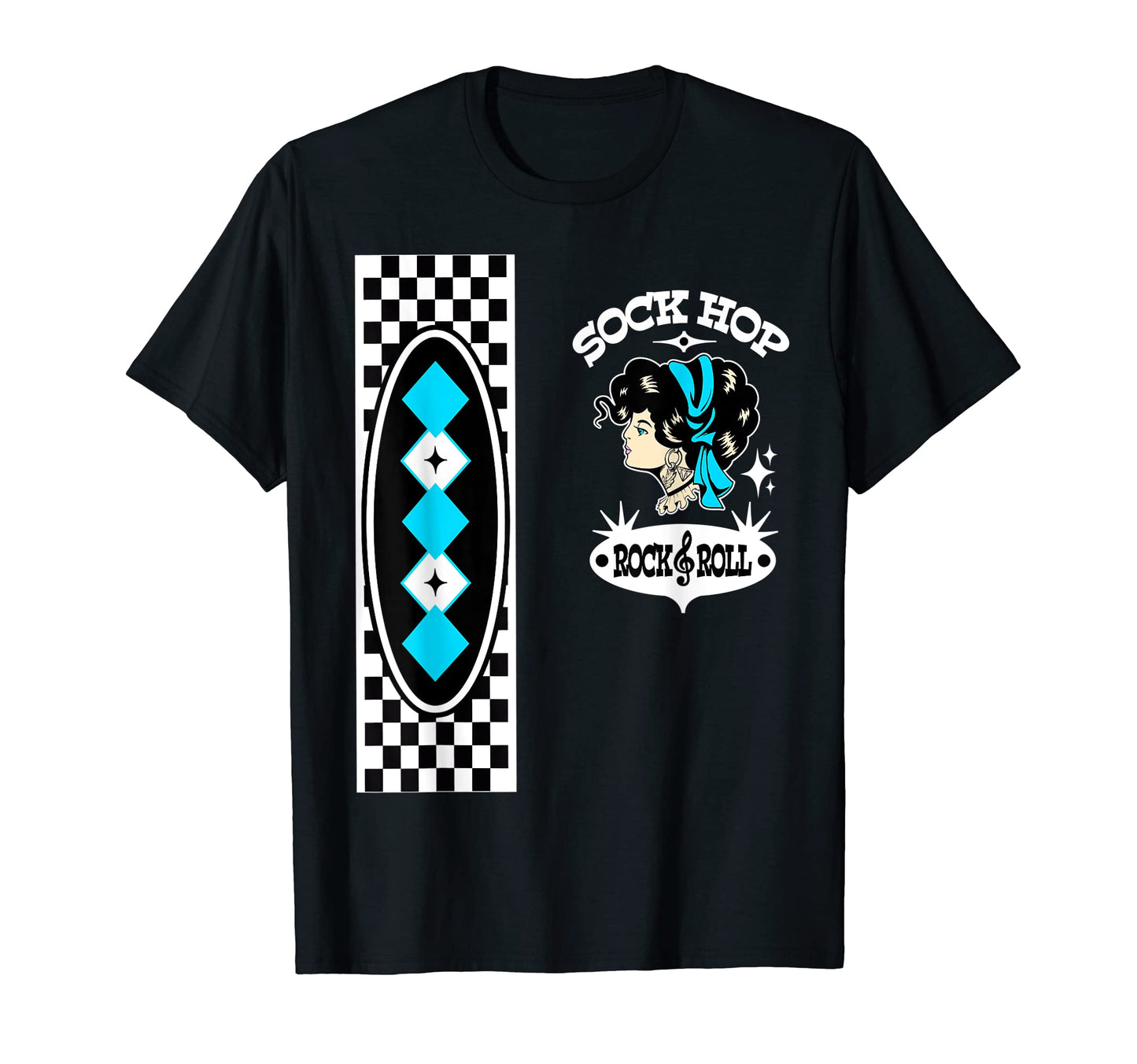 Rockabilly Pin Up 50S Sock Hop T-Shirt - Aesthetic Graphic Men Women - T-Shirt, Sweatshirt, Hoodie