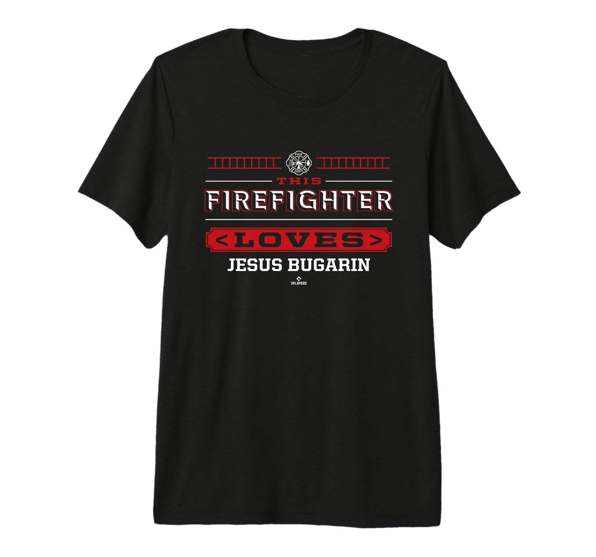 This Firefighter Loves Jesus Bugarin T-Shirt - Fun Novelty Design Unisex - T-Shirt, Sweatshirt, Hoodie