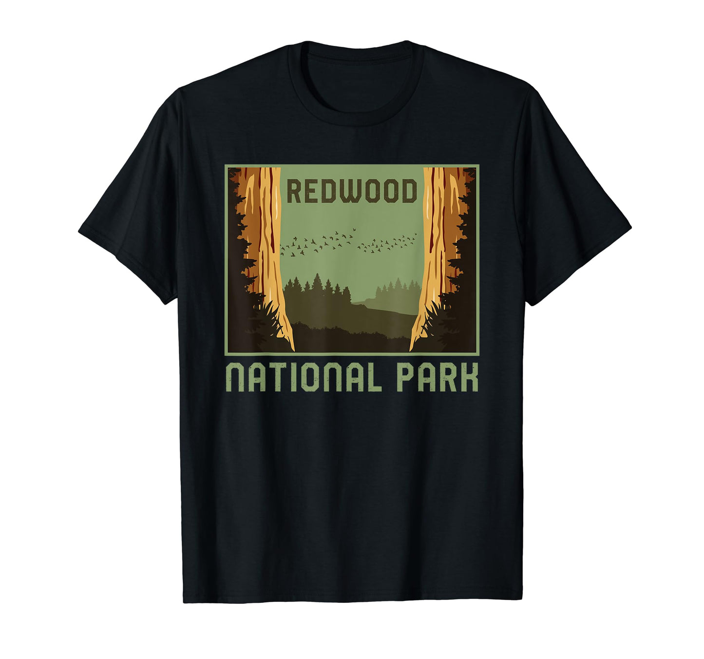 Redwood National Park California Vacation T-Shirt - Trendy Graphic Unisex - T-Shirt, Sweatshirt, Hoodie