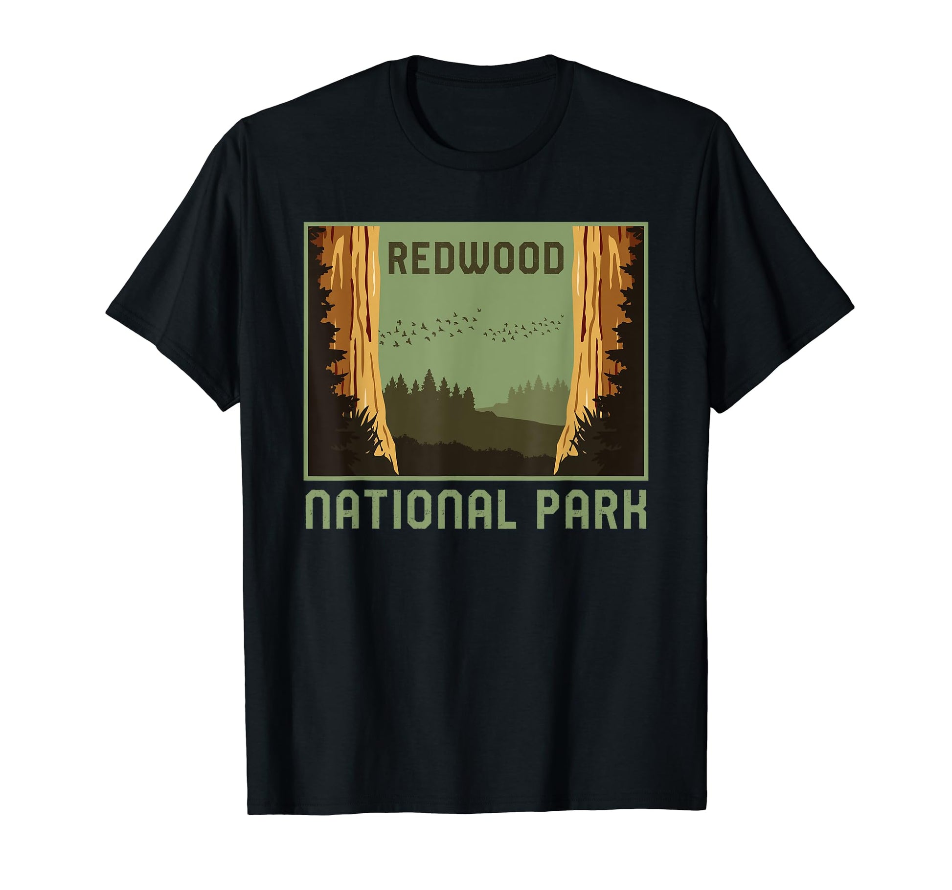 Redwood National Park California Vacation T-Shirt - Trendy Graphic Unisex - T-Shirt, Sweatshirt, Hoodie