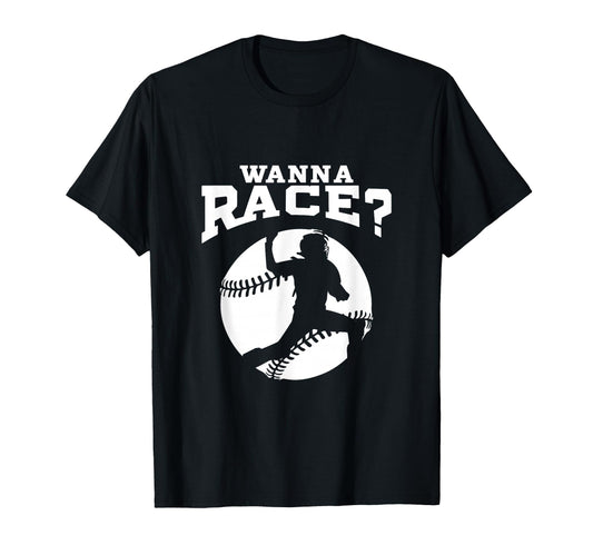 Baseball Catcher Wanna Race Baseball T-Shirt - Trendy Graphic Men Women - T-Shirt, Sweatshirt, Hoodie