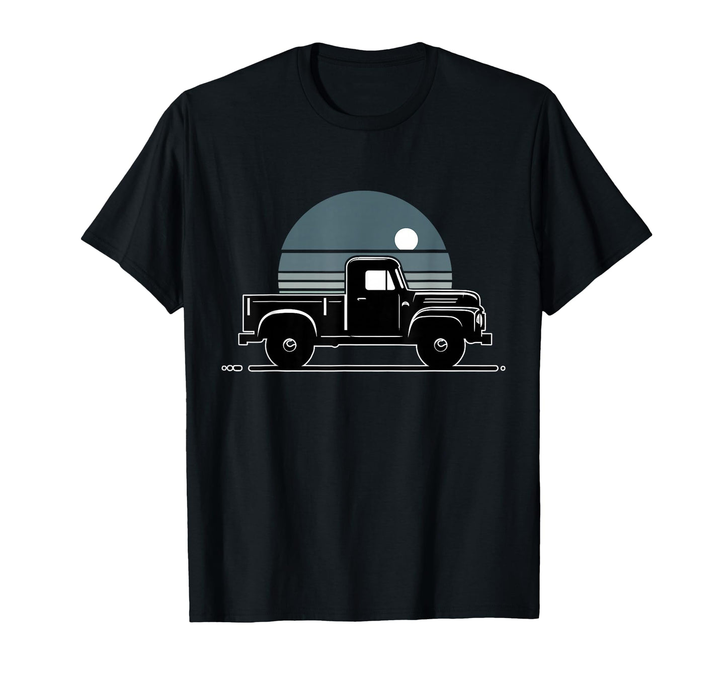 Truck Pickup Silhouette T-Shirt - Graphic Print Unisex - T-Shirt, Sweatshirt, Hoodie