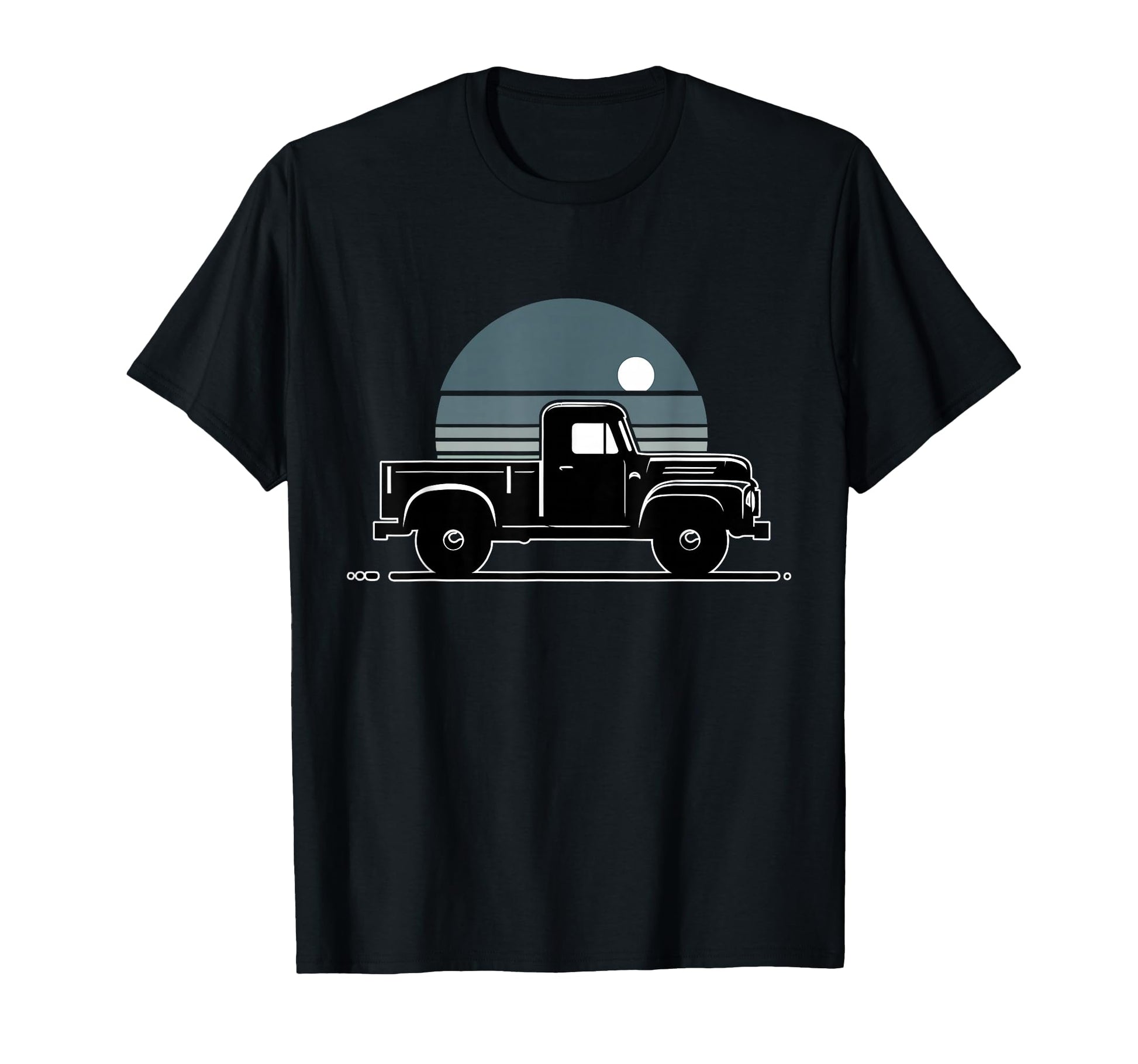 Truck Pickup Silhouette T-Shirt - Graphic Print Unisex - T-Shirt, Sweatshirt, Hoodie