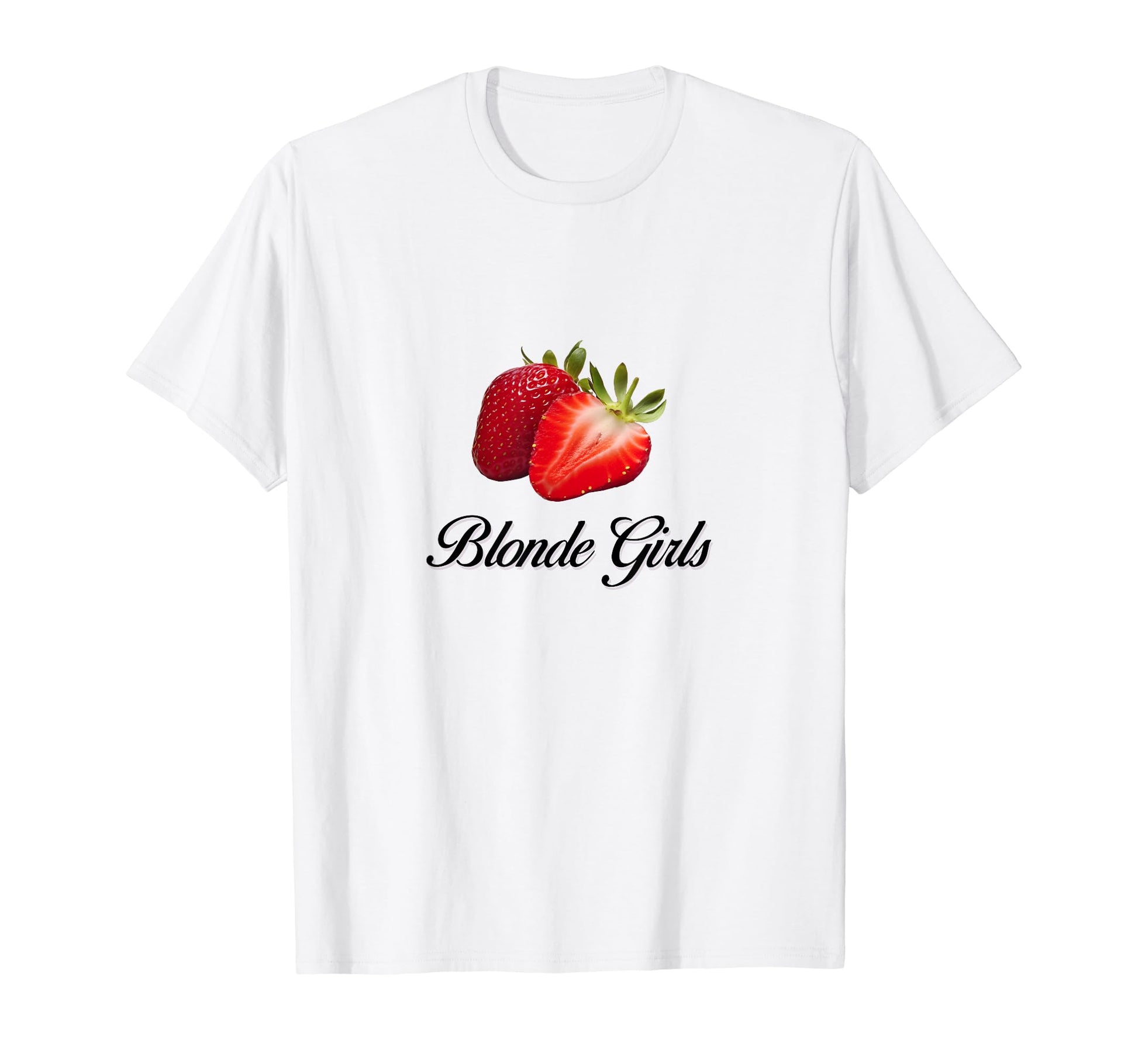 Blonde Strawberry Coquette Bow Girlcore T-Shirt - Streetwear Style Unisex - T-Shirt, Sweatshirt, Hoodie