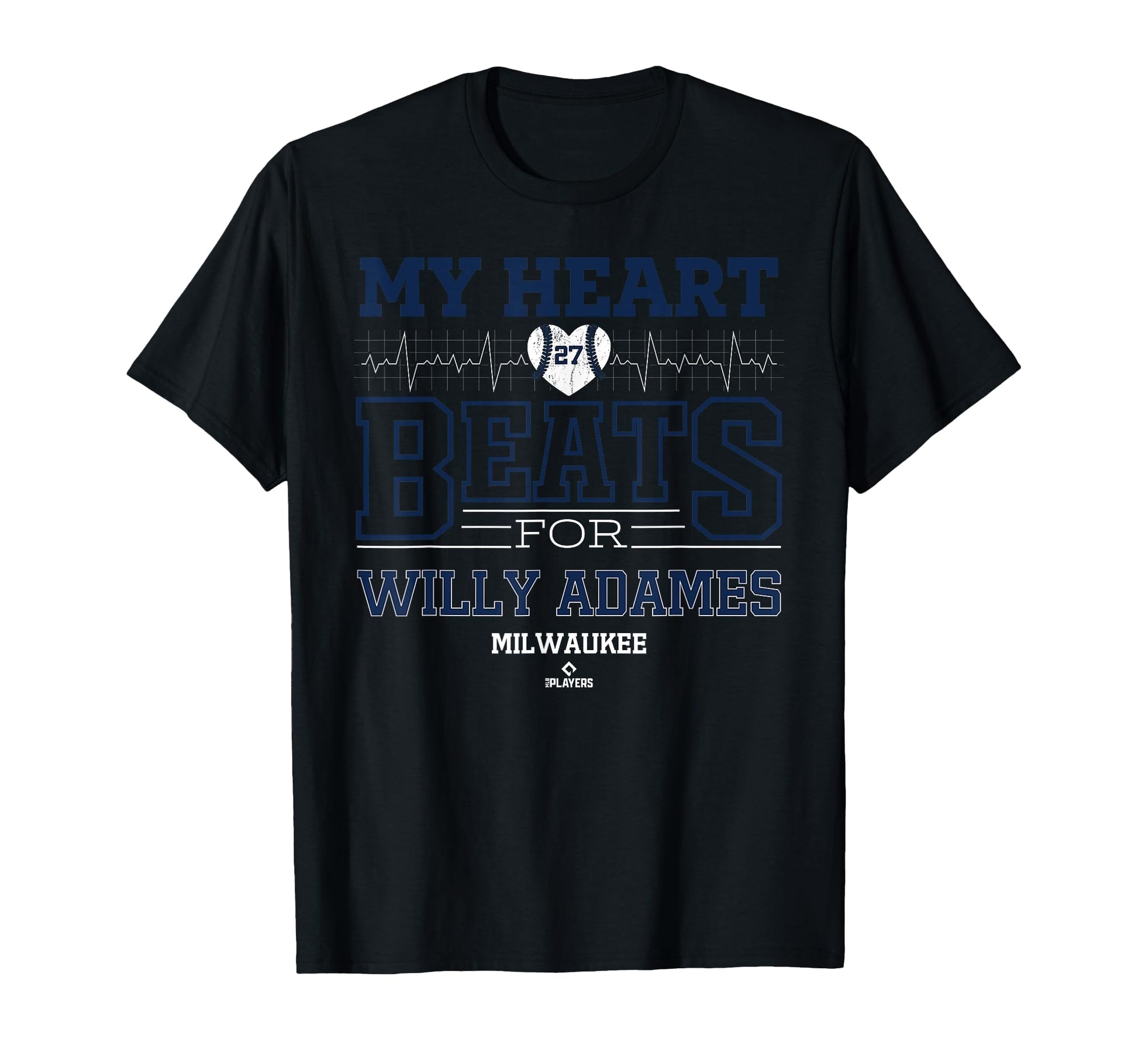 My Heart Beats Willy Adames Milwaukee T-Shirt - Graphic Print Men Women - T-Shirt, Sweatshirt, Hoodie