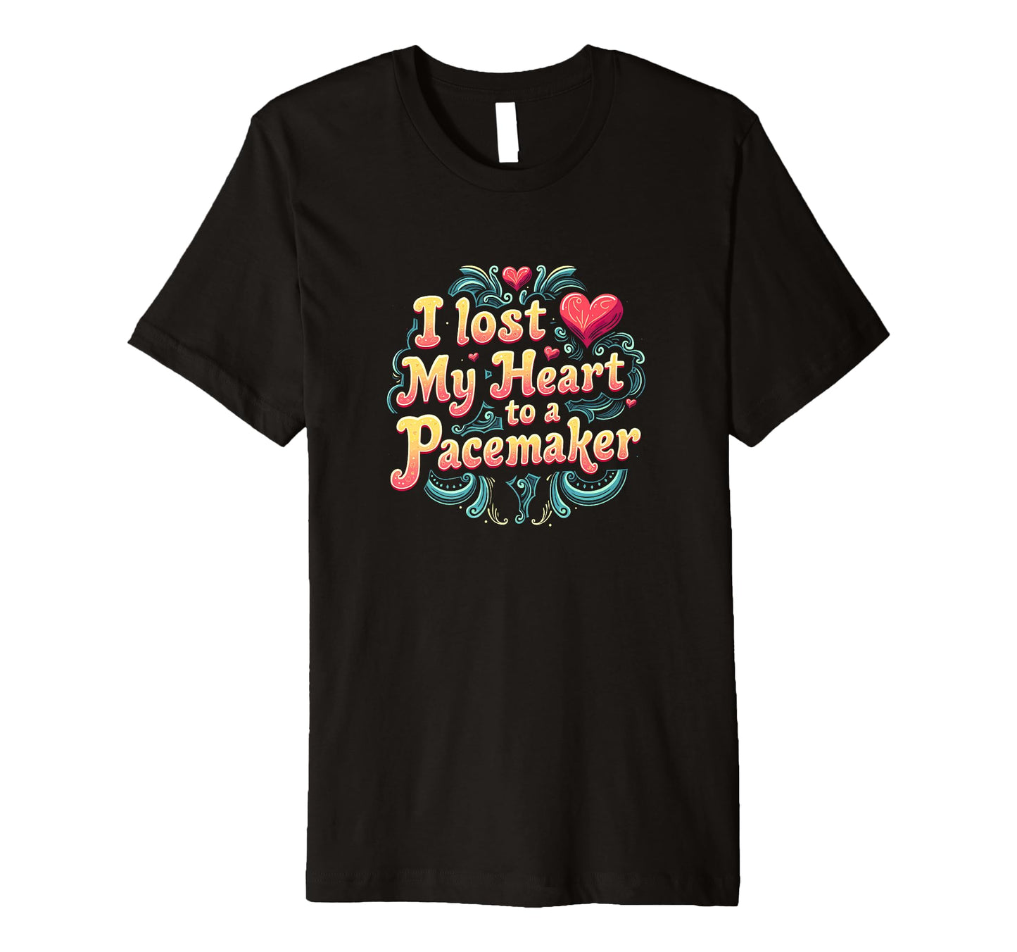 I Lost My Heart To Pacemaker Quirky T-Shirt - Minimalist Print Men Women - T-Shirt, Sweatshirt, Hoodie