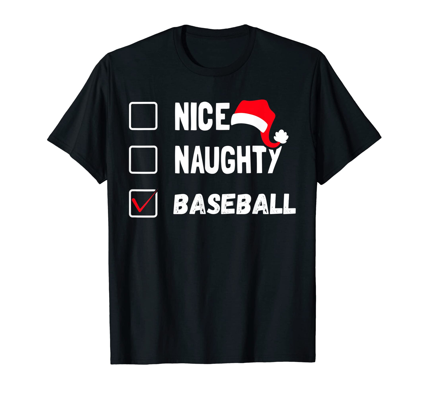 Nice Naughty Baseball Naughty Nice Baseball T-Shirt - Unique Graphic Unisex - T-Shirt, Sweatshirt, Hoodie