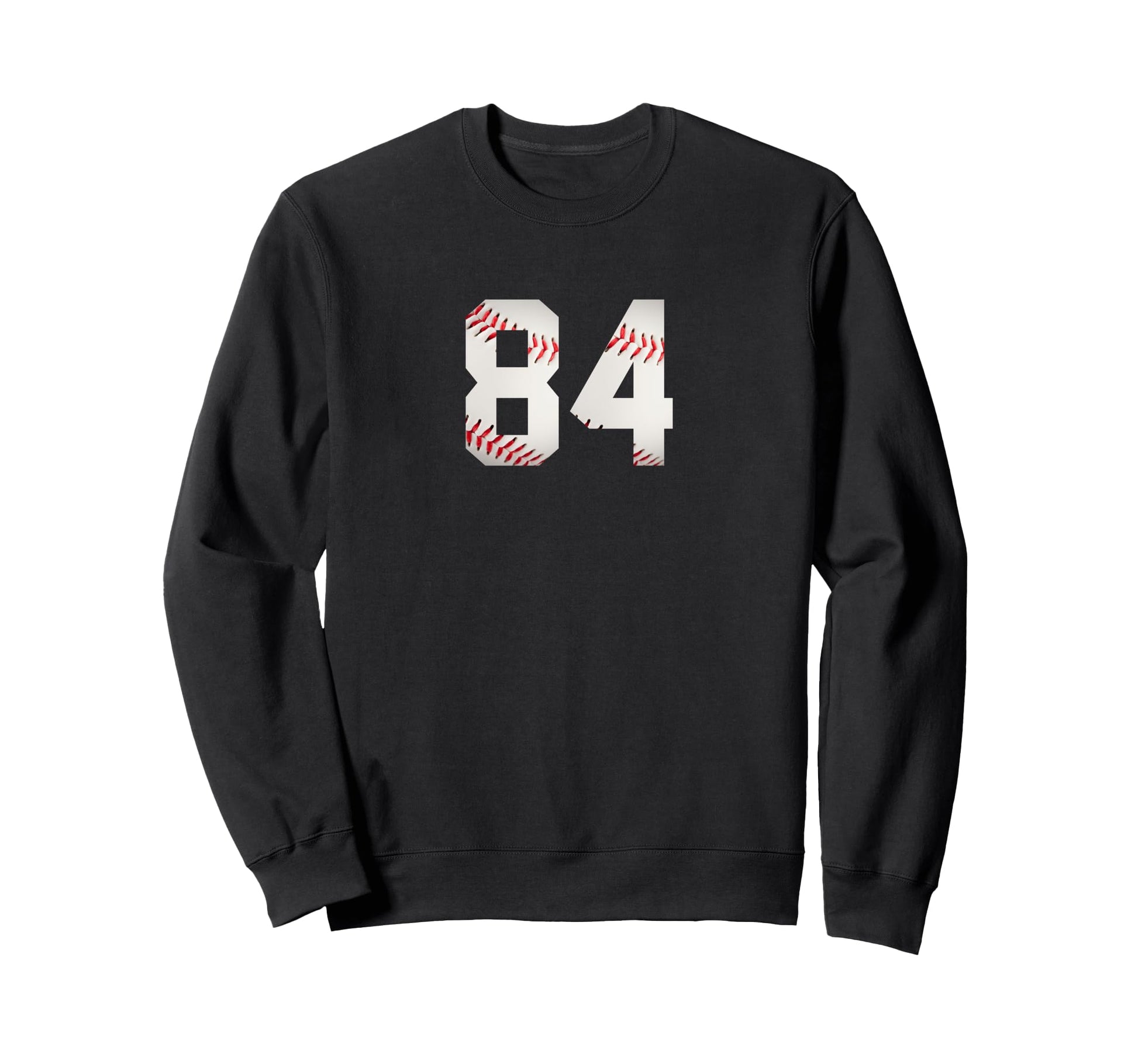 Number 84 Minimalist Birthday Baseball Sweatshirt - Novelty Apparel Unisex - T-Shirt, Sweatshirt, Hoodie