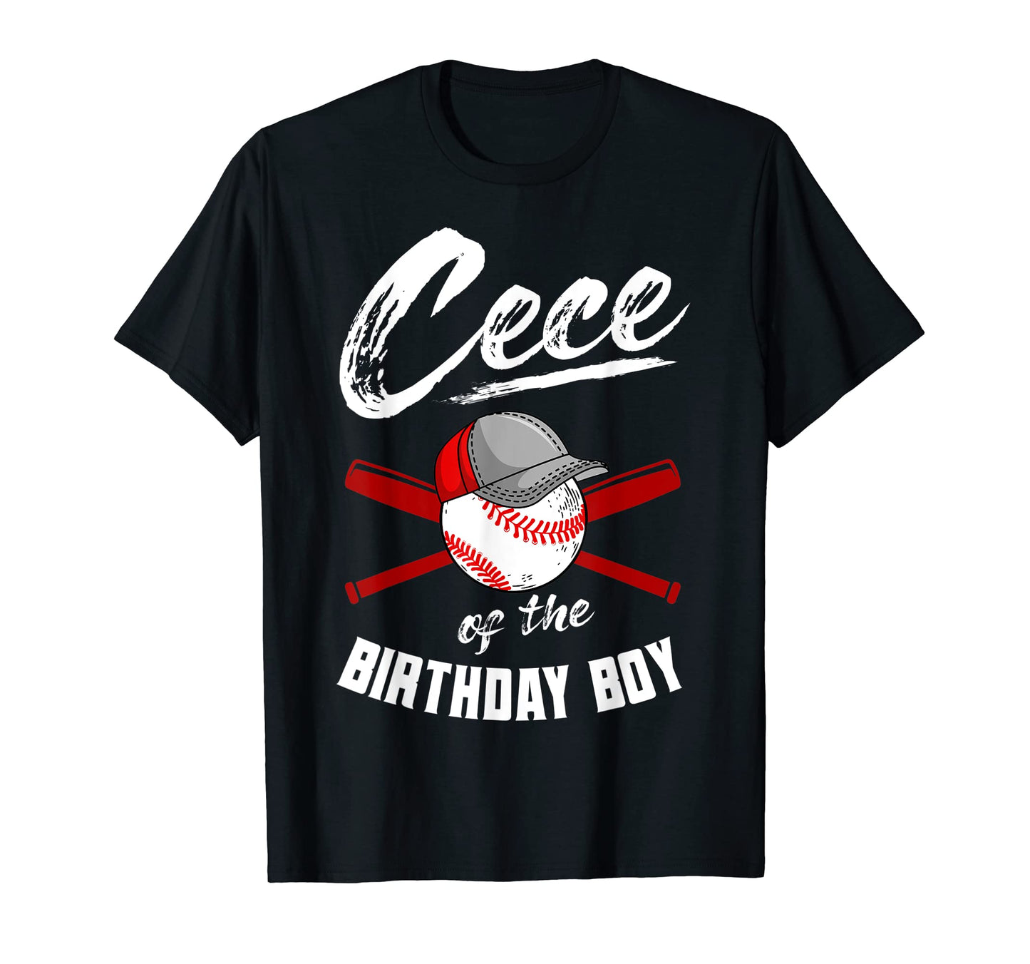 Cece Birthday Baseball Bday Party T-Shirt - Minimalist Print Unisex - T-Shirt, Sweatshirt, Hoodie
