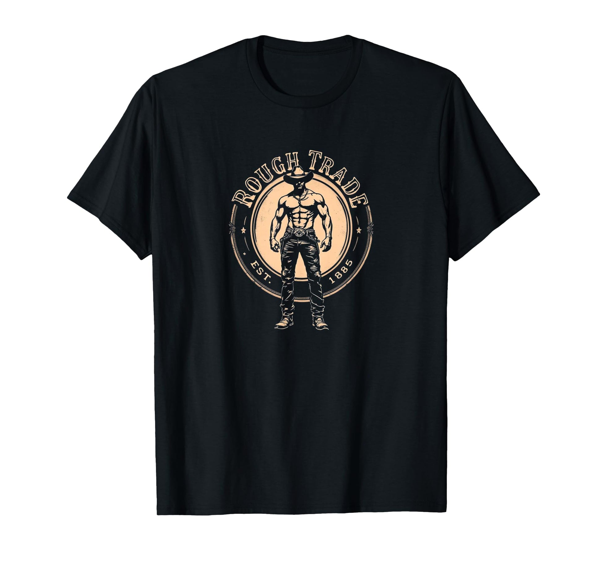 Rough Trade Co Muscle Cowboy Wild T-Shirt - Casual Everyday Wear Unisex - T-Shirt, Sweatshirt, Hoodie