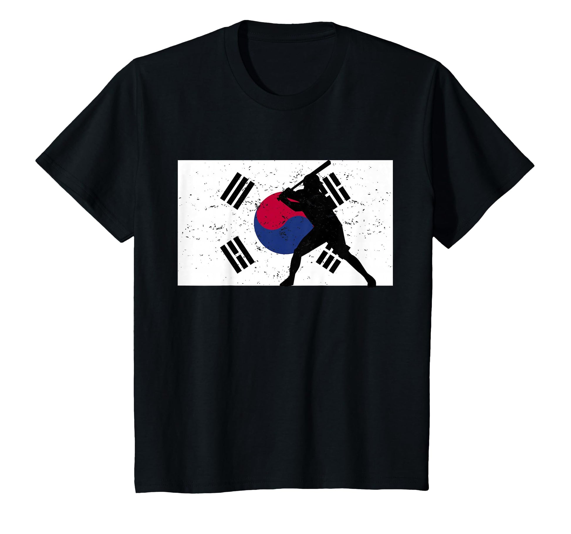 Distressed Flag South Korea Baseball T-Shirt - Unique Graphic Men Women - T-Shirt, Sweatshirt, Hoodie