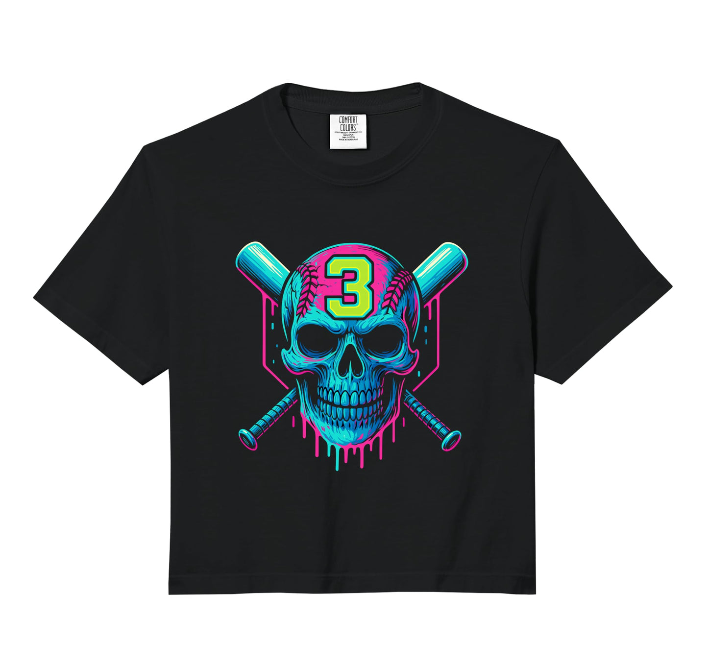 Baseball Skull Drip 3Rd Birthday 3 Year Hoodie - Streetwear Style Unisex - T-Shirt, Sweatshirt, Hoodie