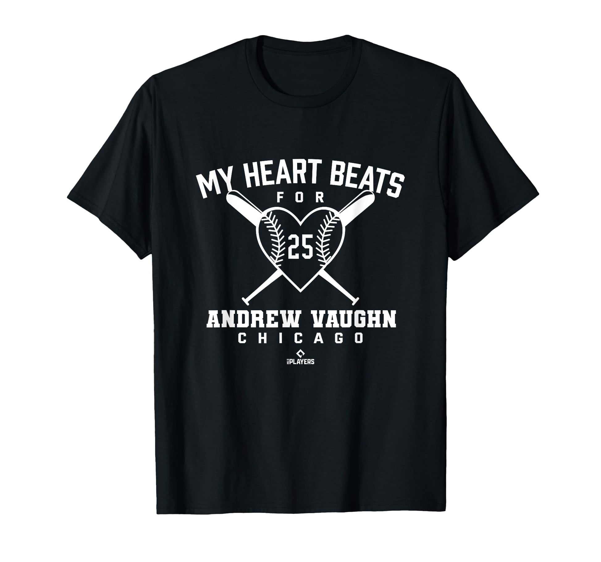 My Heart Beats Andrew Vaughn T-Shirt - Fun Novelty Design for Adults - T-Shirt, Sweatshirt, Hoodie