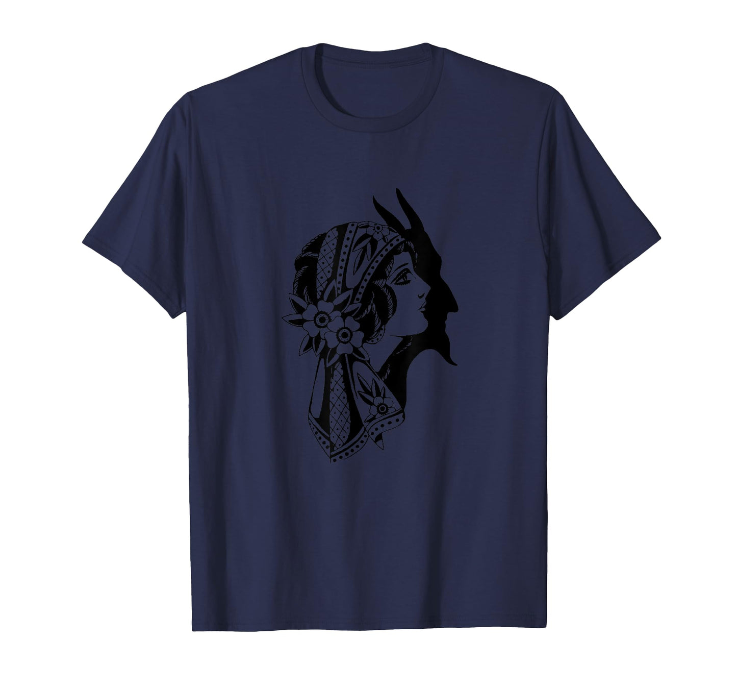 Old School Gypsy Devil Flash Tattoo Art T-Shirt - Trendy Graphic Men Women - T-Shirt, Sweatshirt, Hoodie