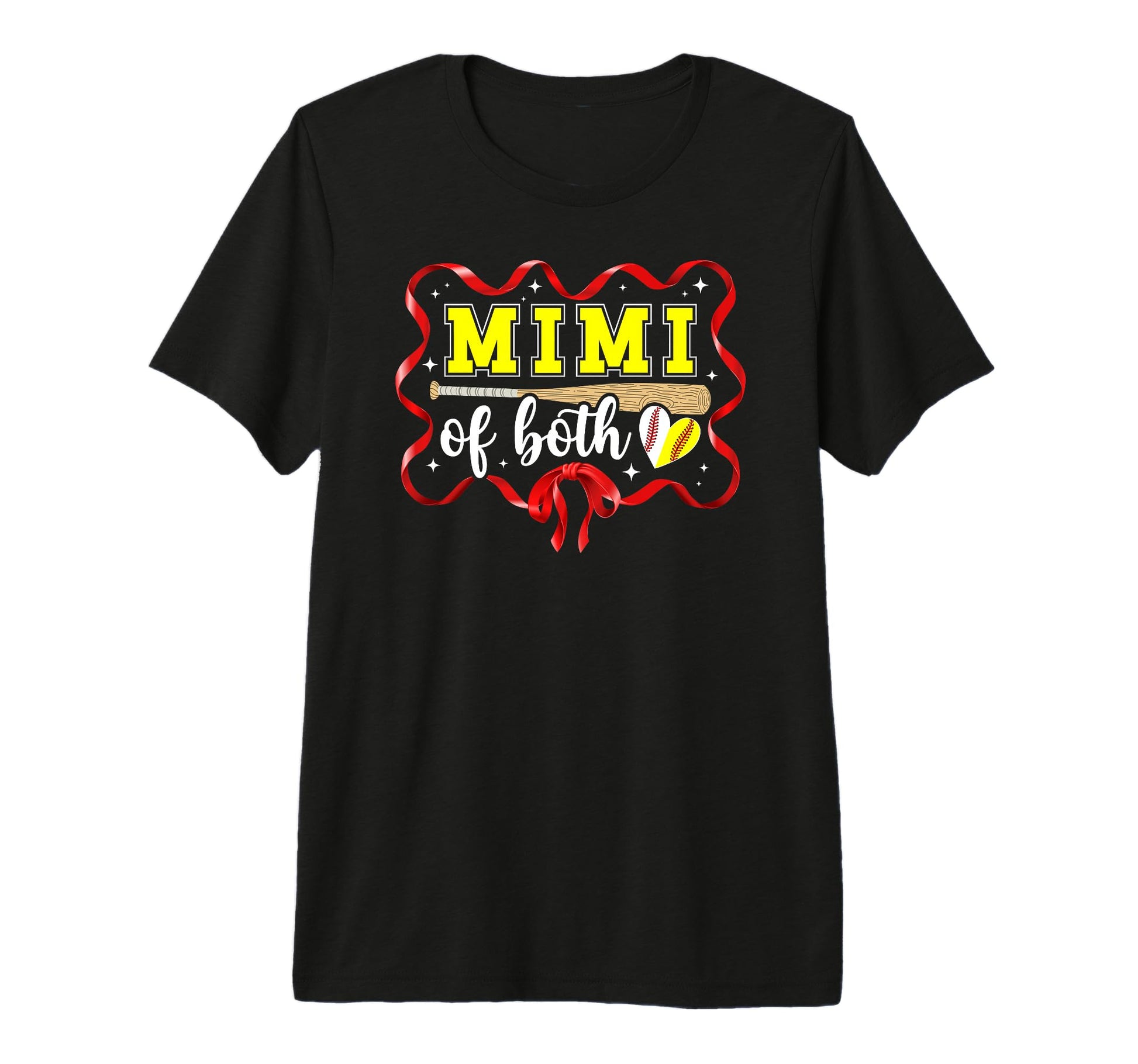 Mimi Both Coquette Baseball Softball T-Shirt - Graphic Print for Adults - T-Shirt, Sweatshirt, Hoodie