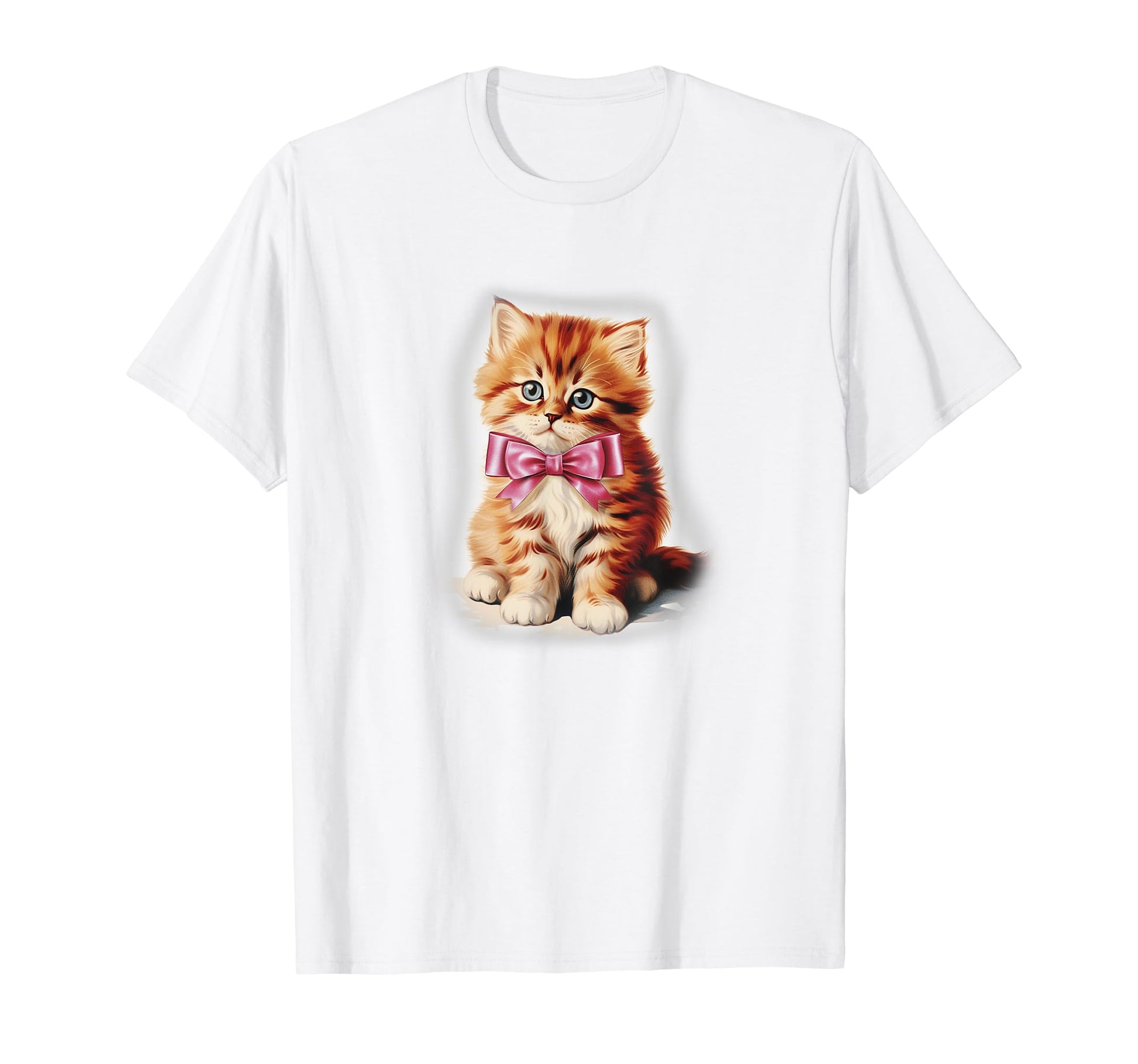 Coquette Kitten Girlcore Y2K Aesthetic T-Shirt - Minimalist Print Men Women - T-Shirt, Sweatshirt, Hoodie