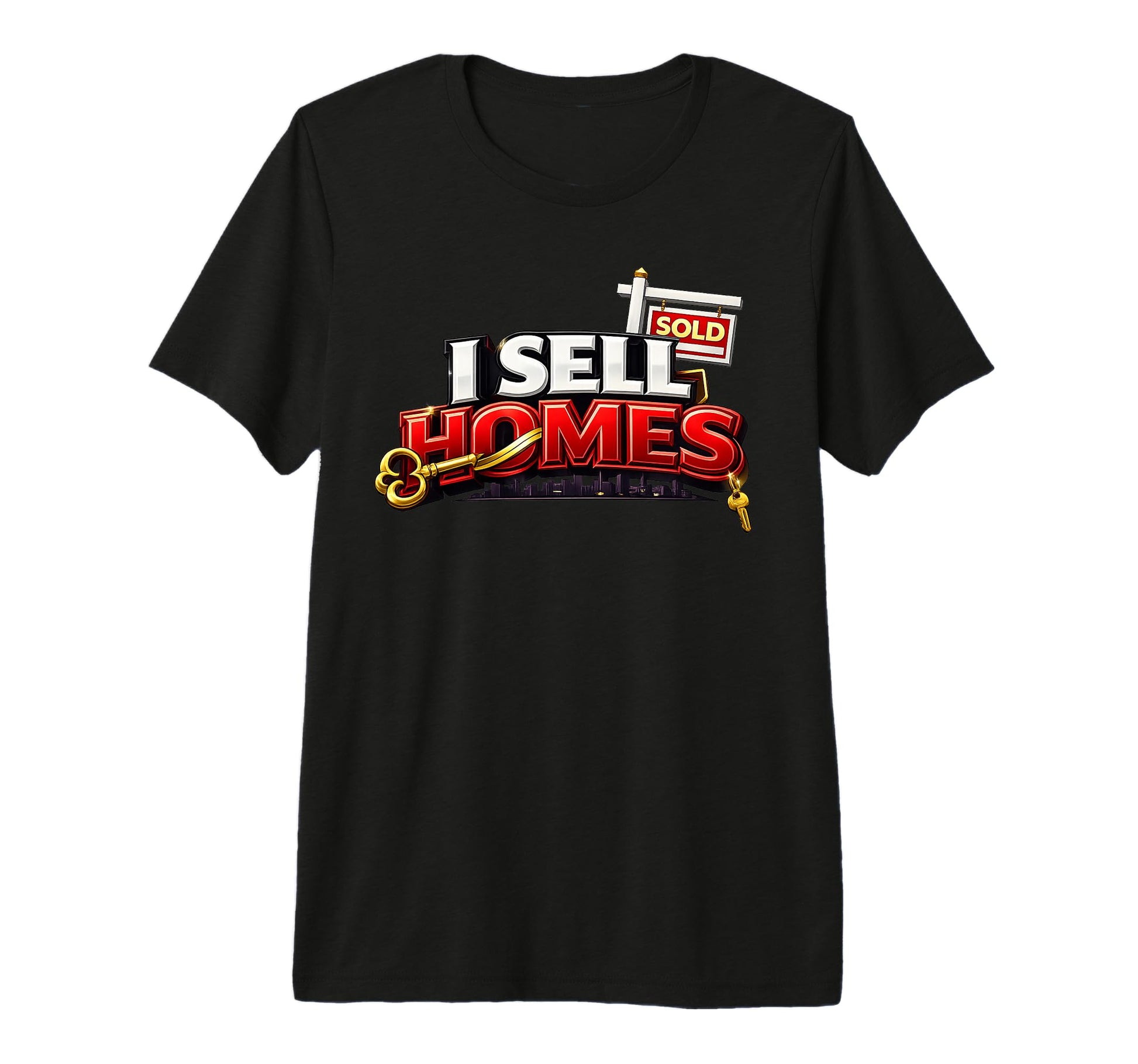 I Sell Homes Estate Agent Home T-Shirt - Custom Art Print Men Women - T-Shirt, Sweatshirt, Hoodie