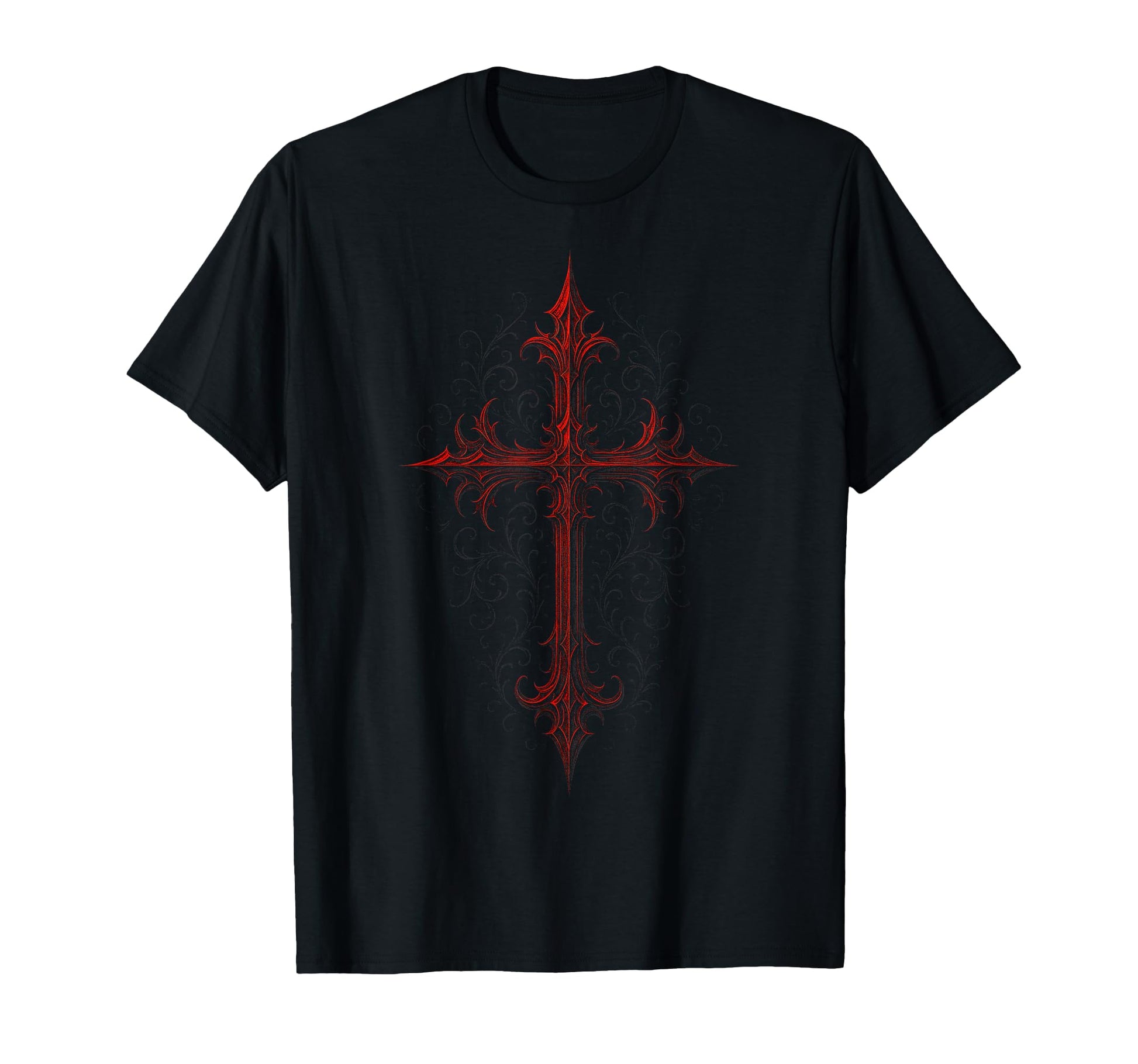 Gothic Cross Goth Grunge Aesthetic T-Shirt - Minimalist Print for Adults - T-Shirt, Sweatshirt, Hoodie