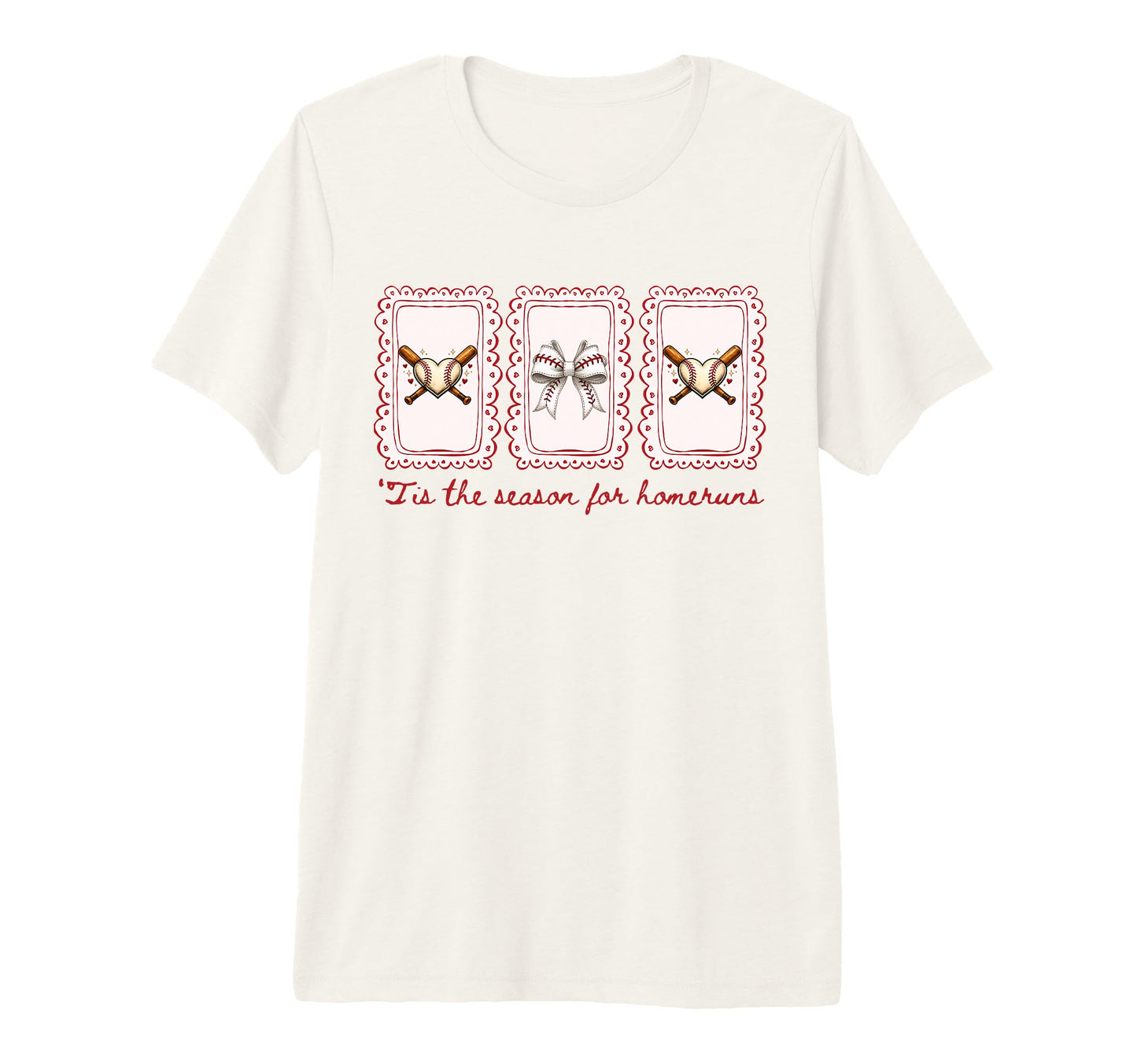 Baseball Mama Tis Season Homeruns T-Shirt - Graphic Print Men Women - T-Shirt, Sweatshirt, Hoodie