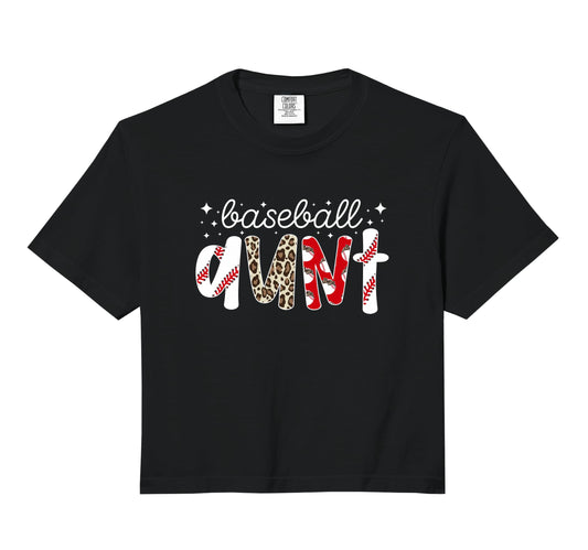 Baseball Aunt Leopard Aunt Baseball T-Shirt - Streetwear Style Unisex - T-Shirt, Sweatshirt, Hoodie