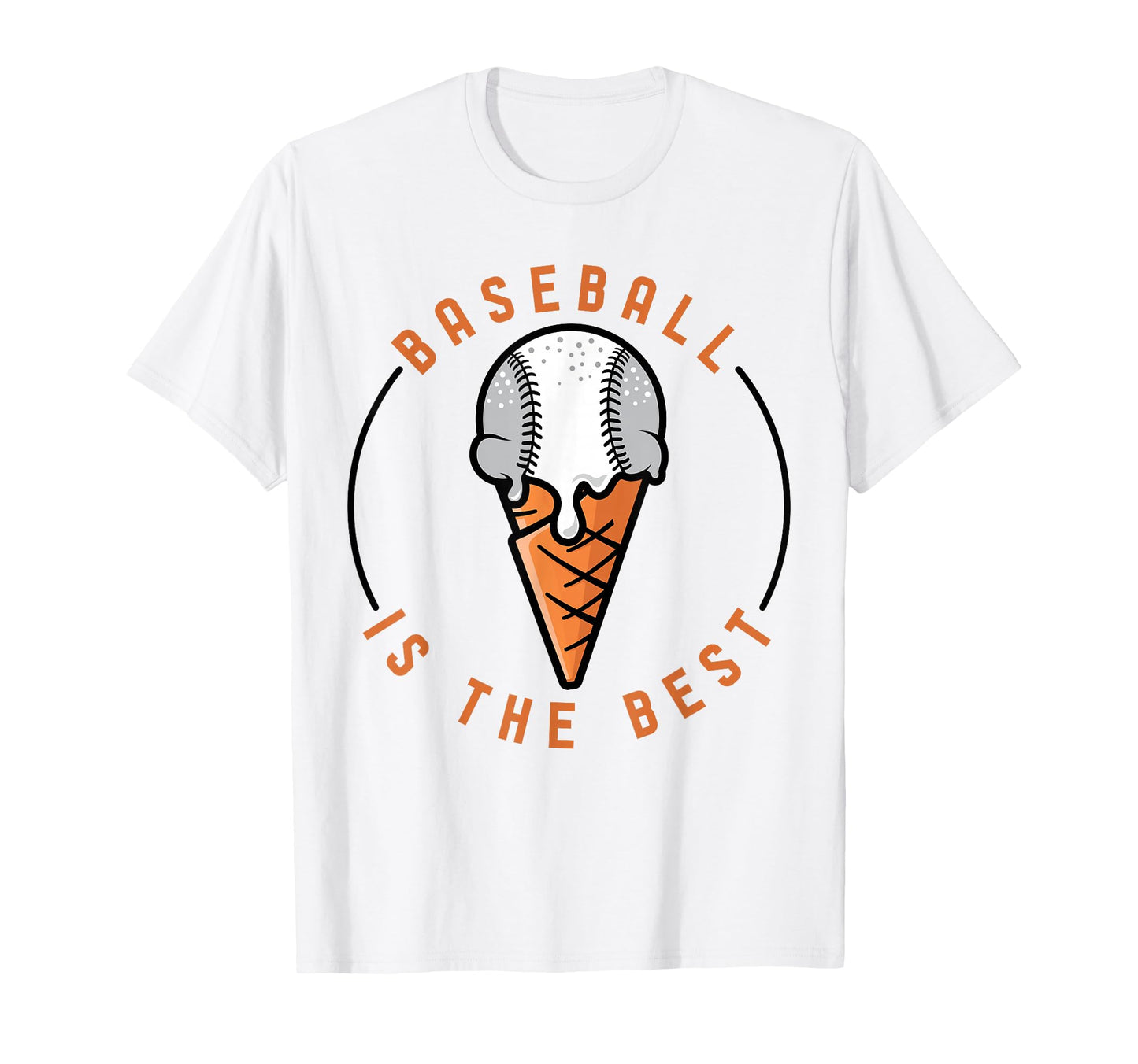 Funny Ice Cream Flavors Baseball T-Shirt - Novelty Apparel Men Women - T-Shirt, Sweatshirt, Hoodie
