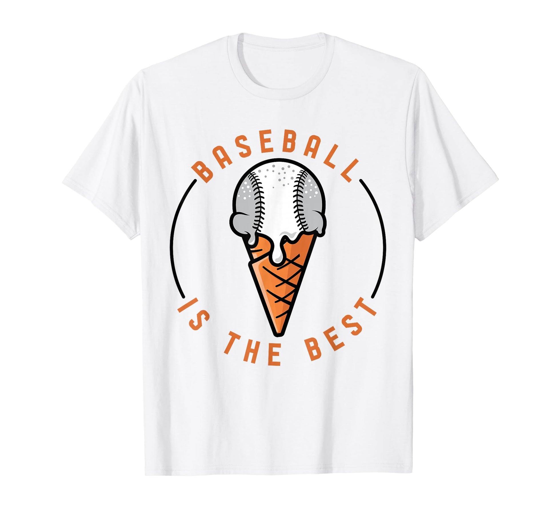 Funny Ice Cream Flavors Baseball T-Shirt - Novelty Apparel Men Women - T-Shirt, Sweatshirt, Hoodie