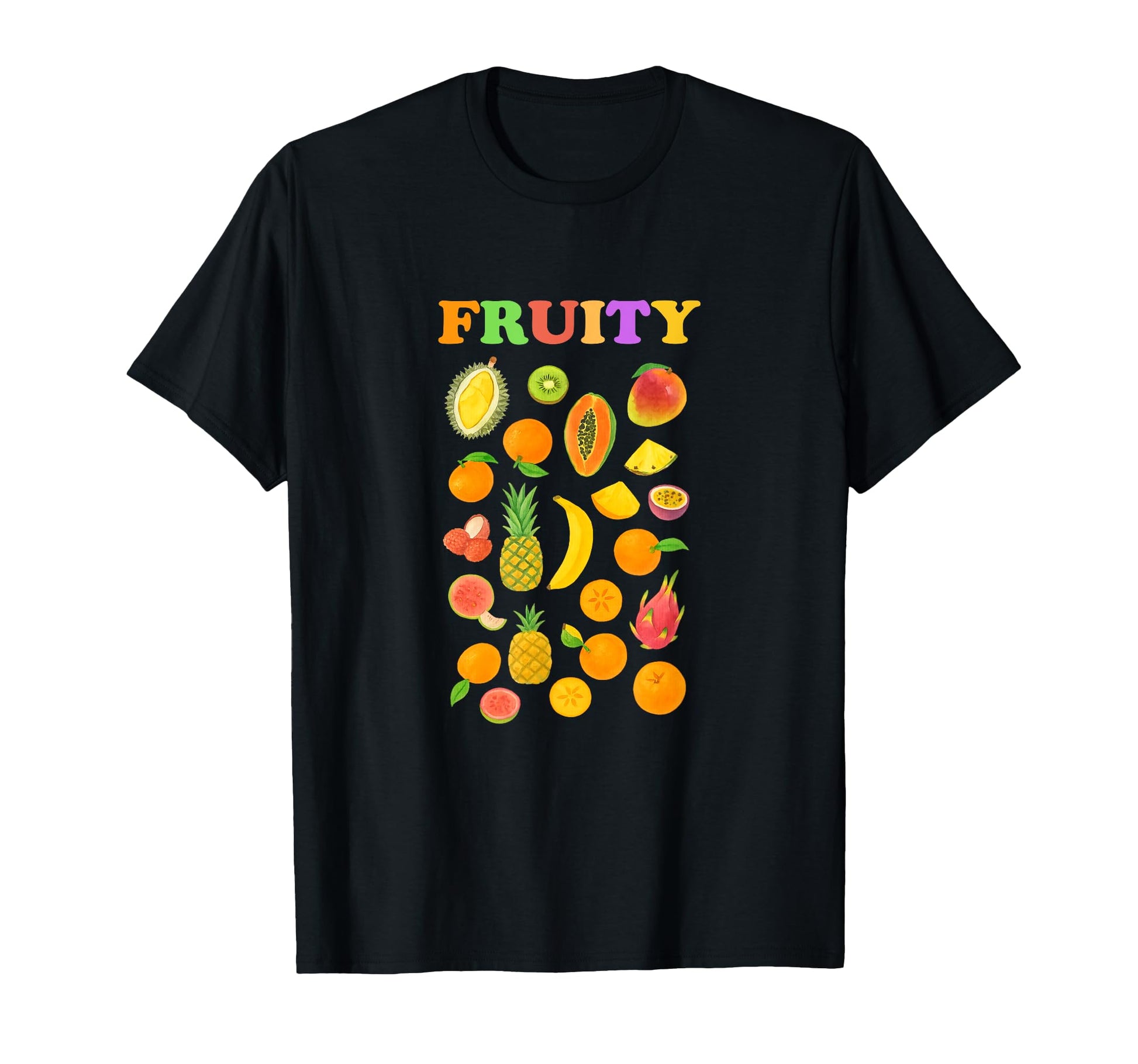 Fruity Cooper Font Fruit Y2K T-Shirt - Minimalist Print Men Women - T-Shirt, Sweatshirt, Hoodie