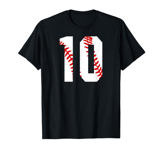 10 Baseball Baseball Player Number 10 T-Shirt - Streetwear Style Men Women - T-Shirt, Sweatshirt, Hoodie