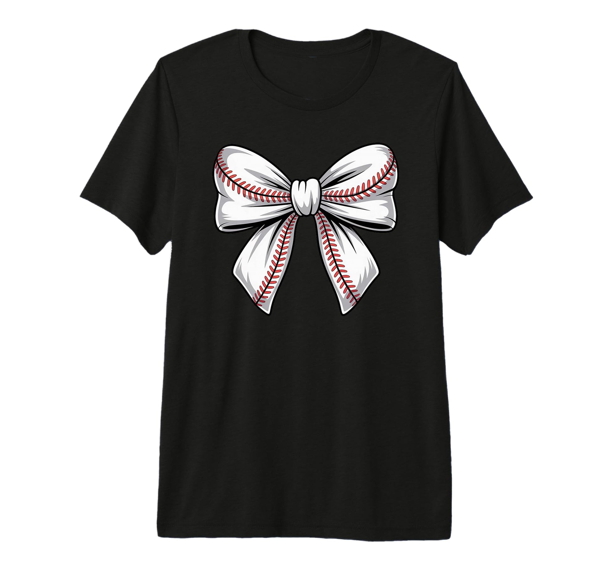 Coquette Bow Baseball Game Day Cheer Mom T-Shirt - Graphic Print Men Women - T-Shirt, Sweatshirt, Hoodie