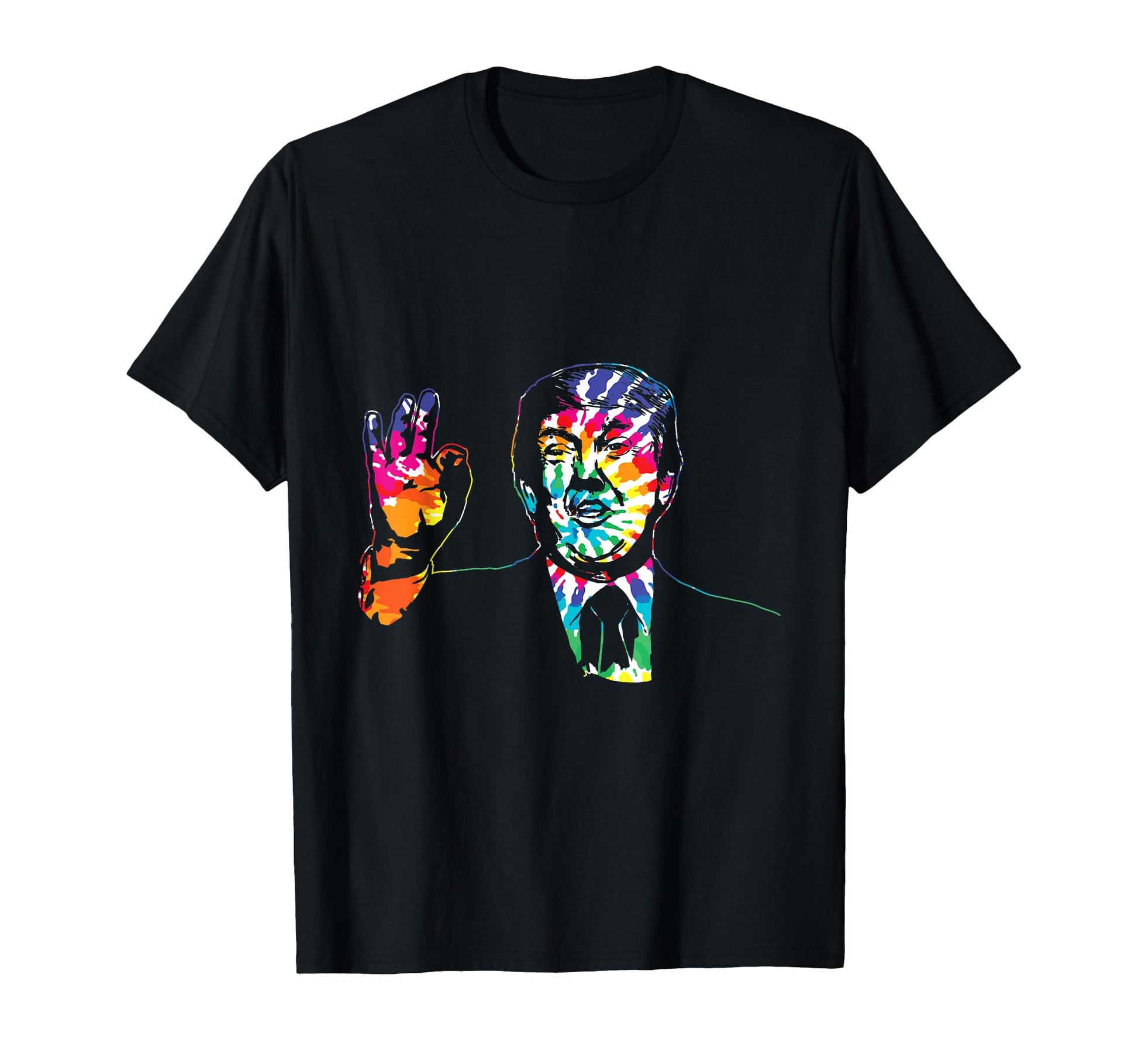 Tie Dye President Trump Tie Dyed Potus T-Shirt - Novelty Apparel Men Women - T-Shirt, Sweatshirt, Hoodie