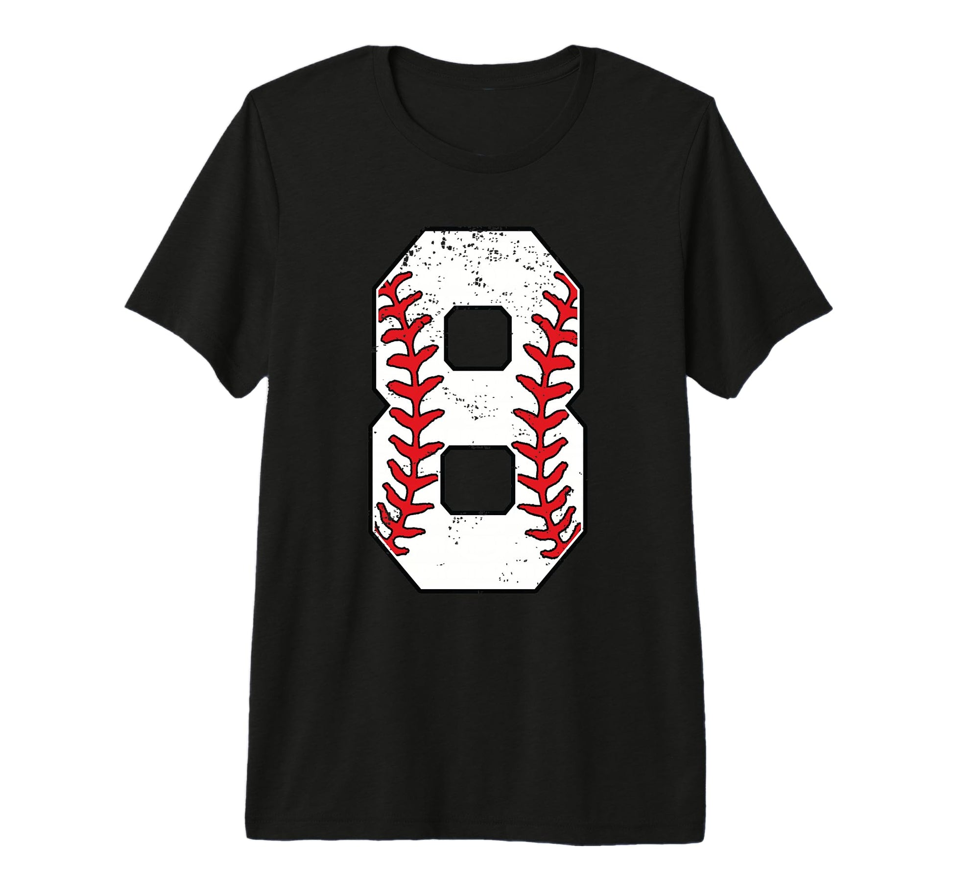 Number 8 Baseball 8 Jersey Number T-Shirt - Casual Everyday Wear Men Women - T-Shirt, Sweatshirt, Hoodie