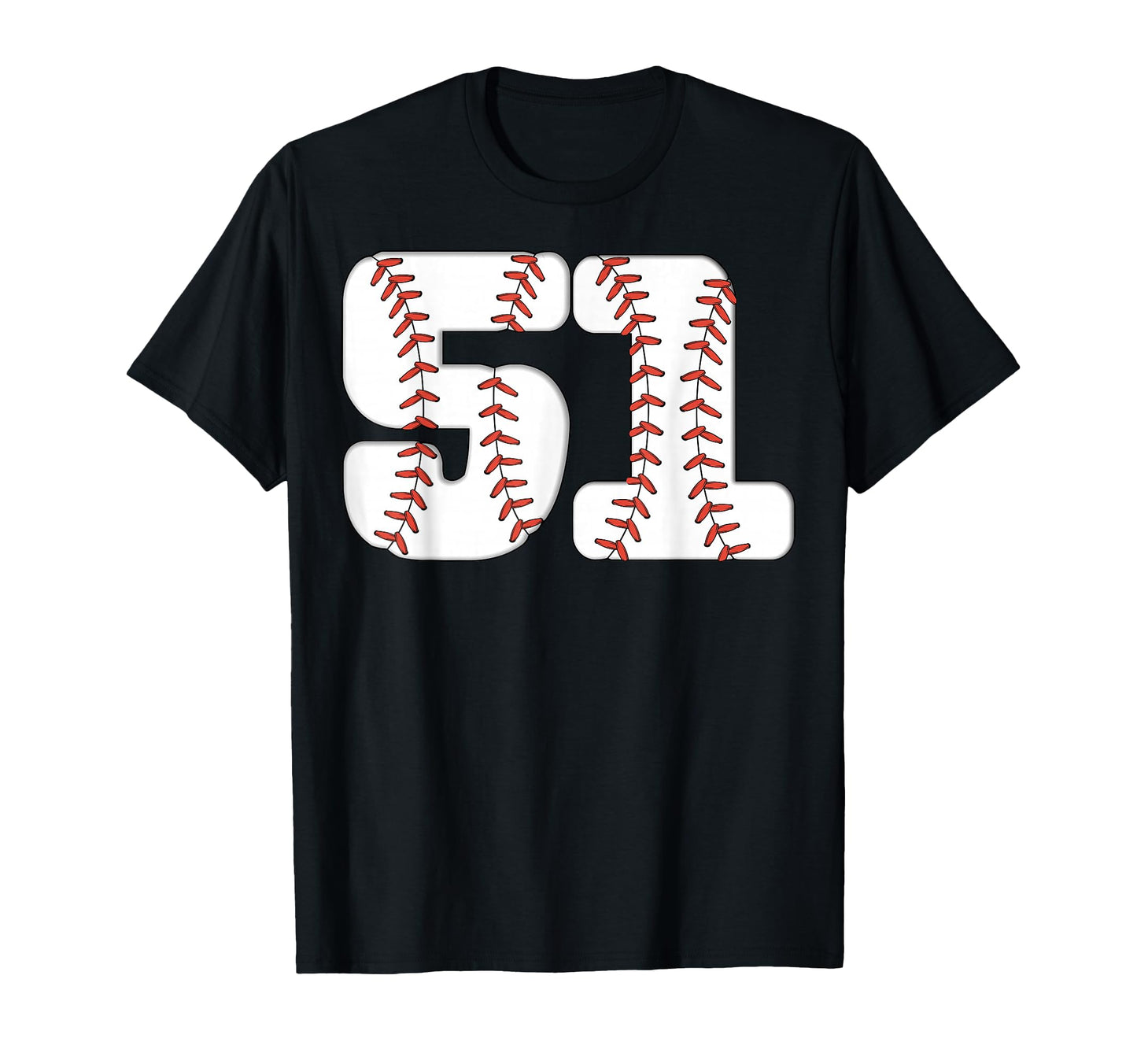 Baseball Number 51 Baseball T-Shirt - Aesthetic Graphic for Adults - T-Shirt, Sweatshirt, Hoodie