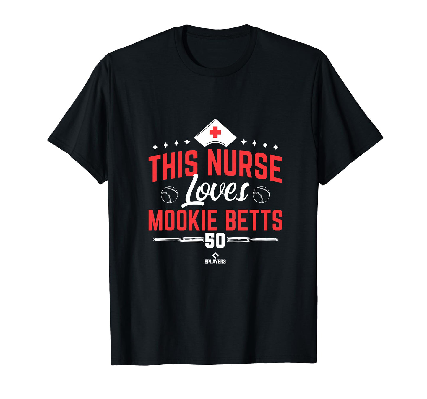 This Nurse Loves Mookie Betts Baseball T-Shirt - Unique Graphic Men Women - T-Shirt, Sweatshirt, Hoodie