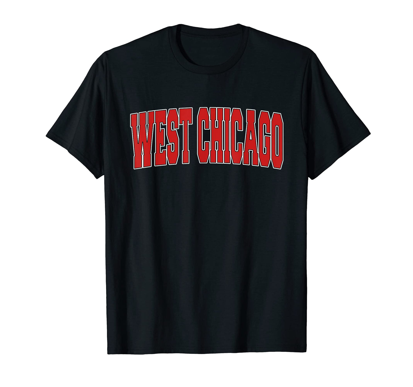 West Chicago Il Illinois Varsity Usa T-Shirt - Custom Art Print for Adults - T-Shirt, Sweatshirt, Hoodie