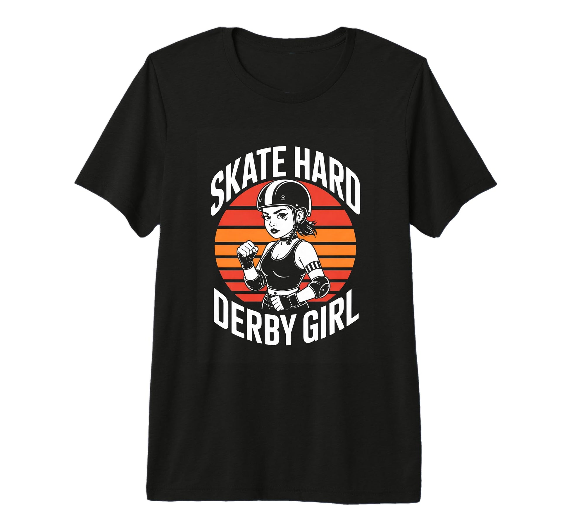 Skate Hard Derby Roller Derby T-Shirt - Casual Everyday Wear for Adults - T-Shirt, Sweatshirt, Hoodie