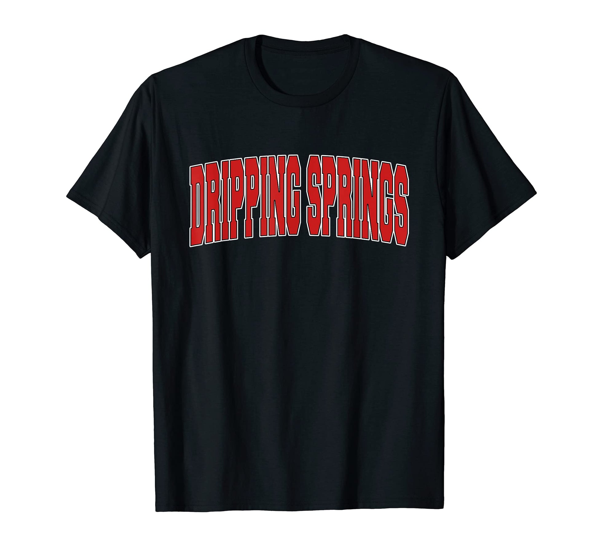 Dripping Springs Tx Texas Varsity T-Shirt - Aesthetic Graphic for Adults - T-Shirt, Sweatshirt, Hoodie