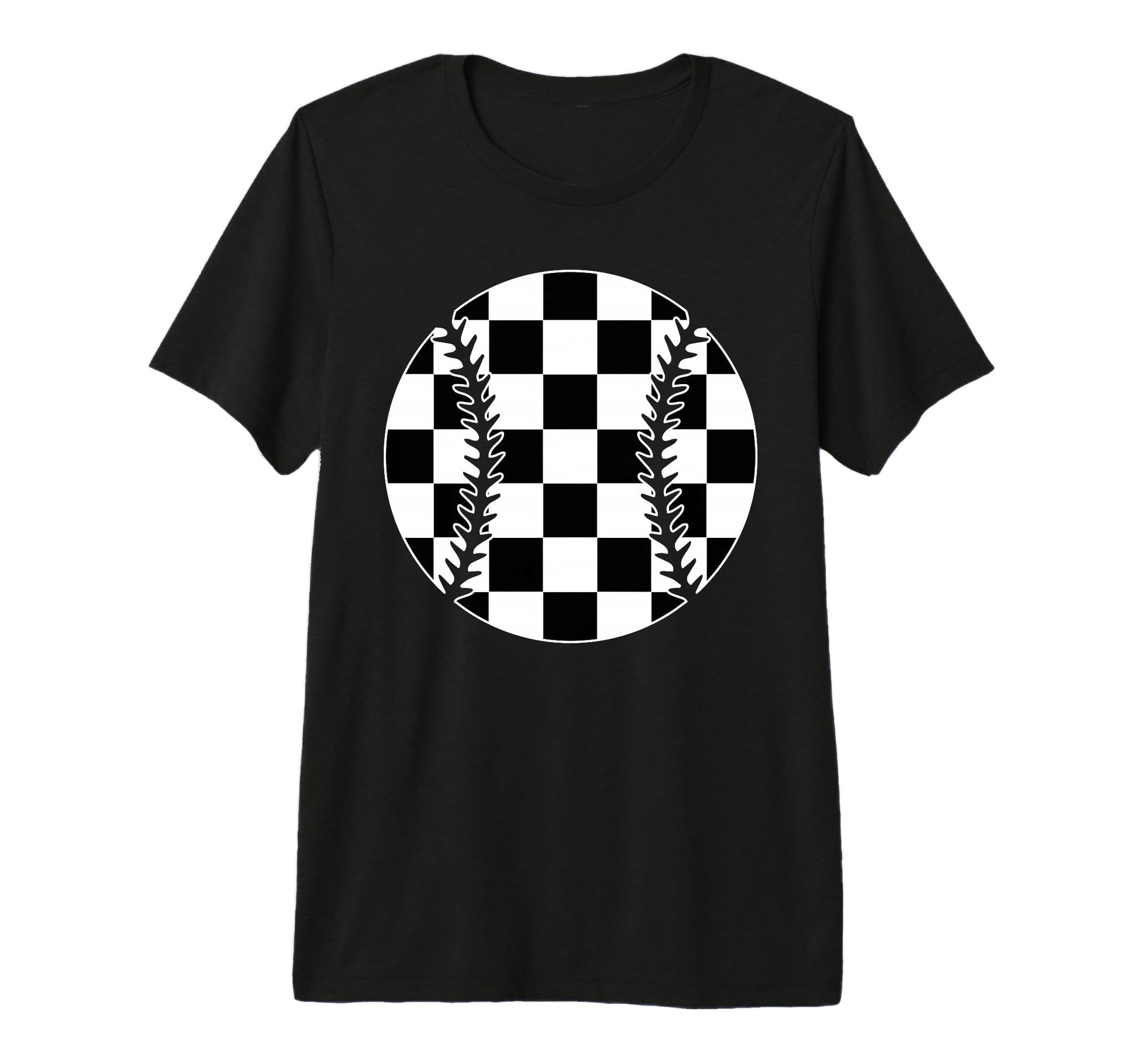 Checkered Baseball Player Lover Fan T-Shirt - Aesthetic Graphic Men Women - T-Shirt, Sweatshirt, Hoodie
