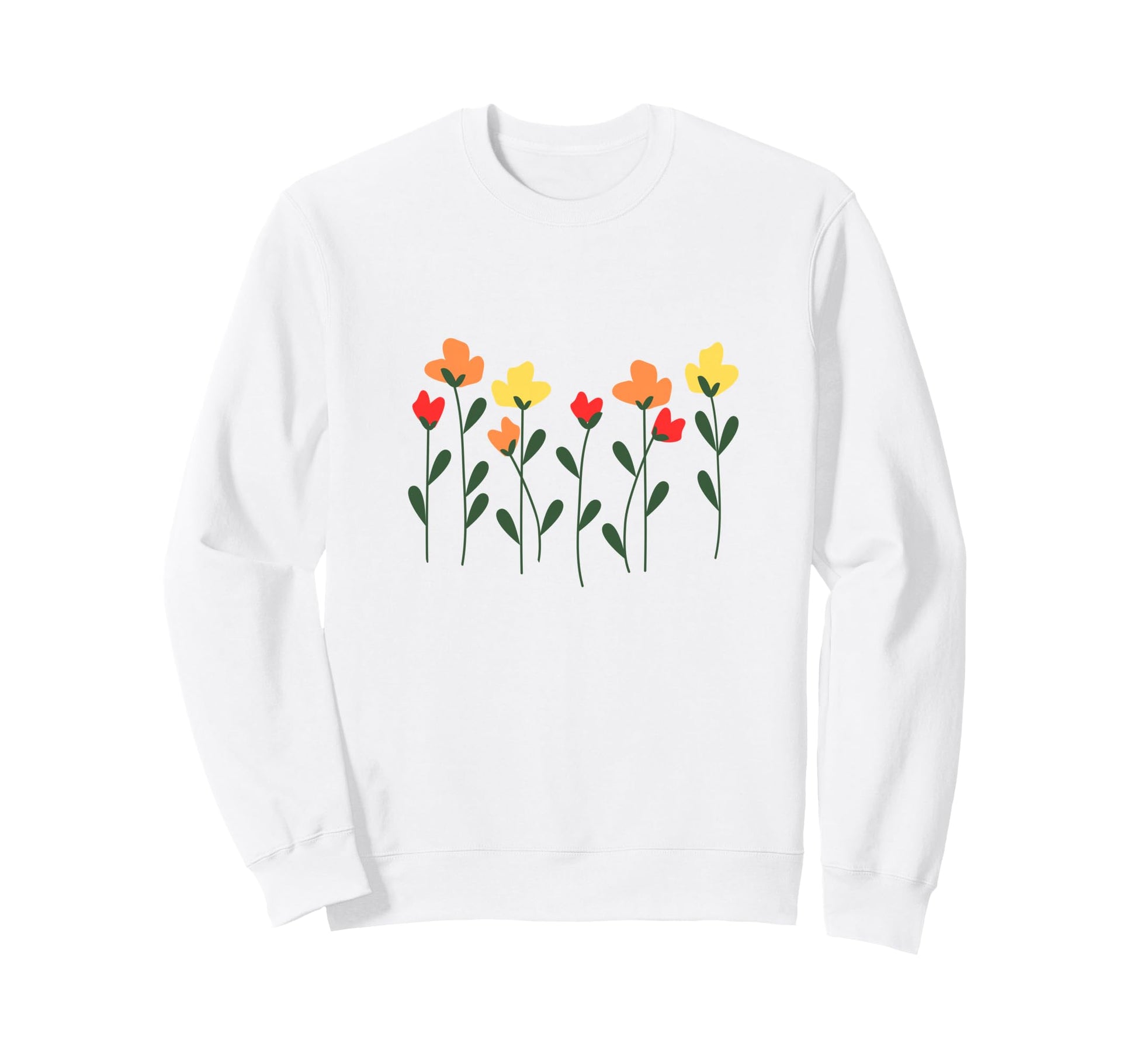 Flowers Boho Gardening Floral Sweatshirt - Casual Everyday Wear for Adults - T-Shirt, Sweatshirt, Hoodie