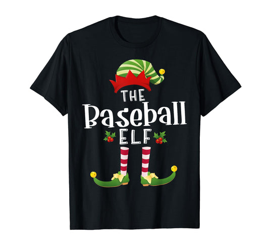 Baseball Elf Matching Pajama X T-Shirt - Casual Everyday Wear Men Women - T-Shirt, Sweatshirt, Hoodie