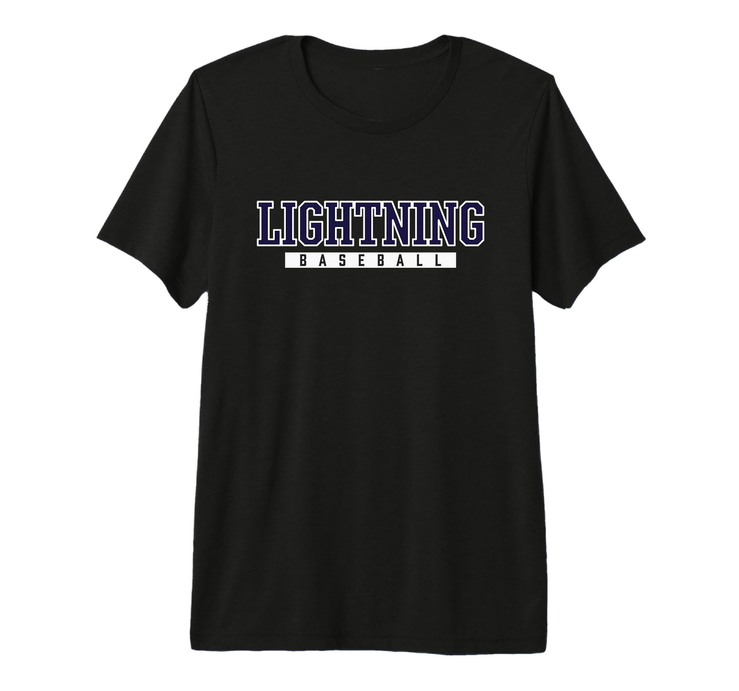 Lapeer Lightning Baseball Tri Blend T-Shirt - Unique Graphic Unisex - T-Shirt, Sweatshirt, Hoodie