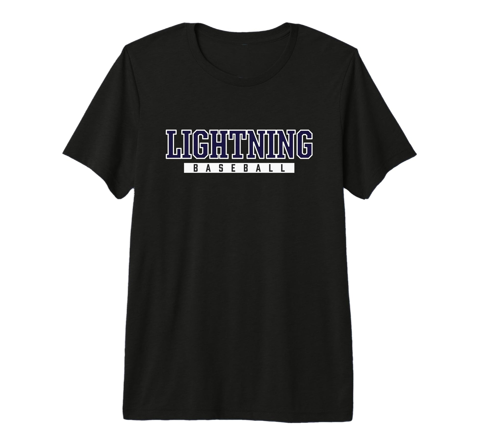 Lapeer Lightning Baseball Tri Blend T-Shirt - Unique Graphic Unisex - T-Shirt, Sweatshirt, Hoodie