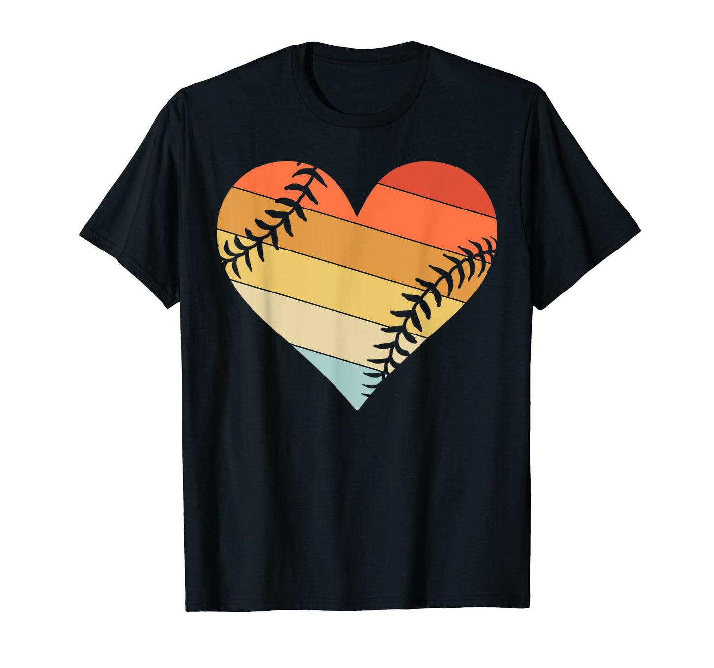 Baseball Lover Love Heart Baseball T-Shirt - Aesthetic Graphic Men Women - T-Shirt, Sweatshirt, Hoodie