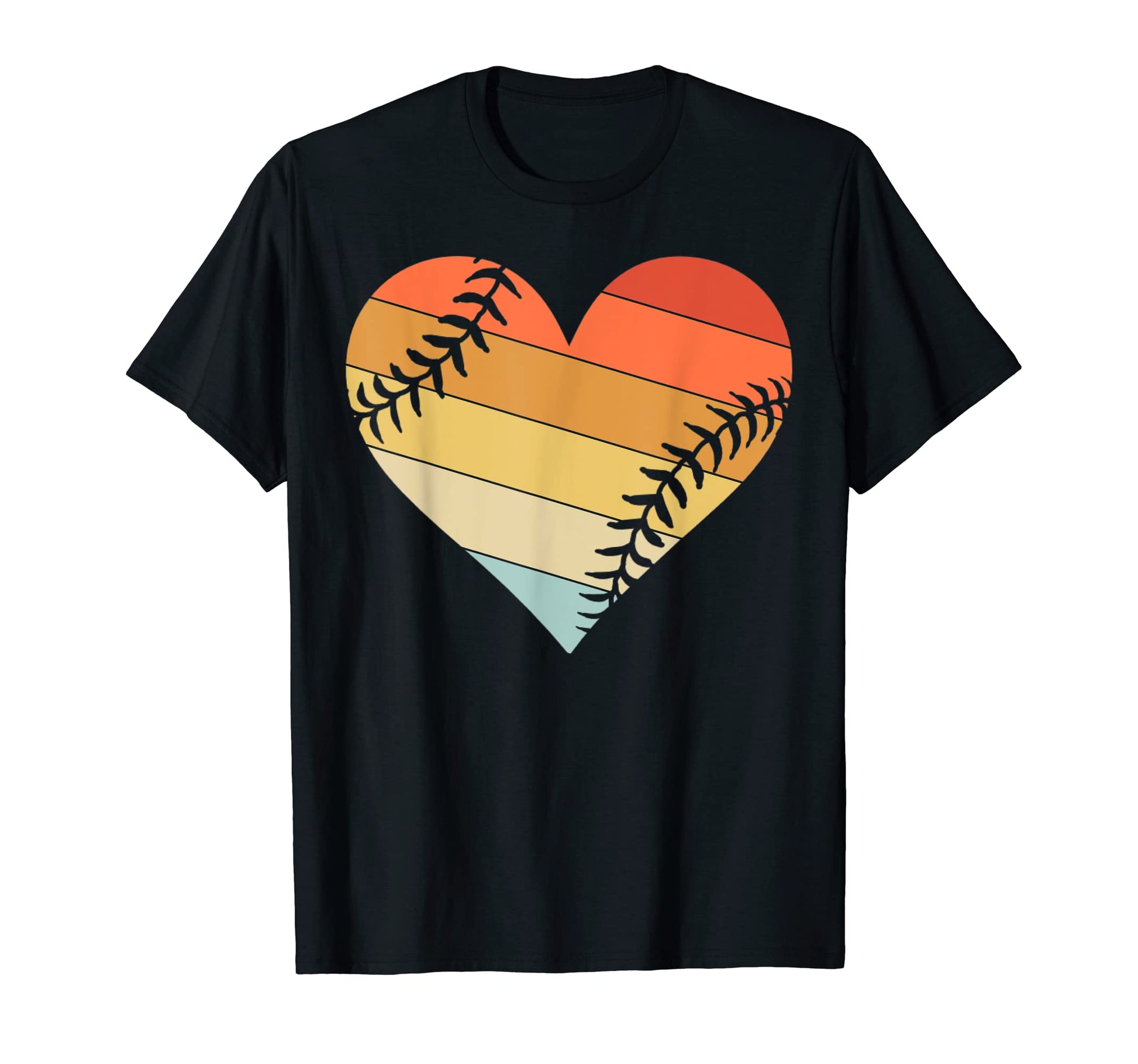 Baseball Lover Love Heart Baseball T-Shirt - Aesthetic Graphic Men Women - T-Shirt, Sweatshirt, Hoodie